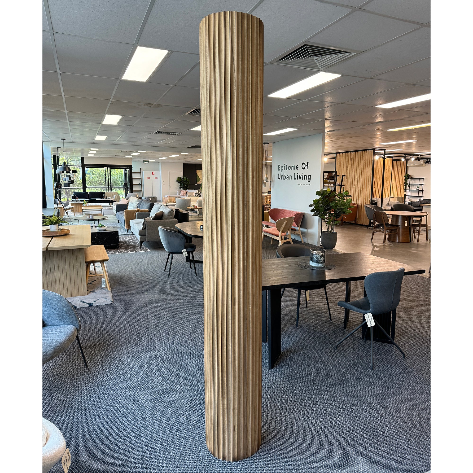 WOODFLEX Flexible Solid Paulownia Wood Slat Wall Panel - 2700mm x 600mm Wave Design - Perfect for Modern Home & Office Decoration, Accent Walls, and Interior Design Projects