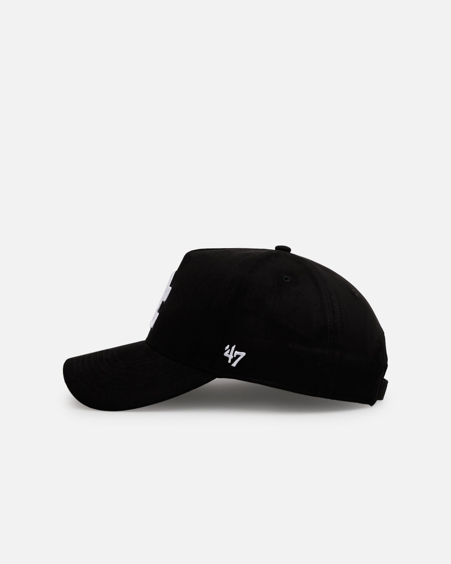 47 Brand Washington Nationals 'Ultrasuede' 47 MVP Strapback Hat - Black/White Adjustable Snapback Cap for Baseball Fans & Sports Enthusiasts - Perfect for Games, Tailgating & Everyday Wear