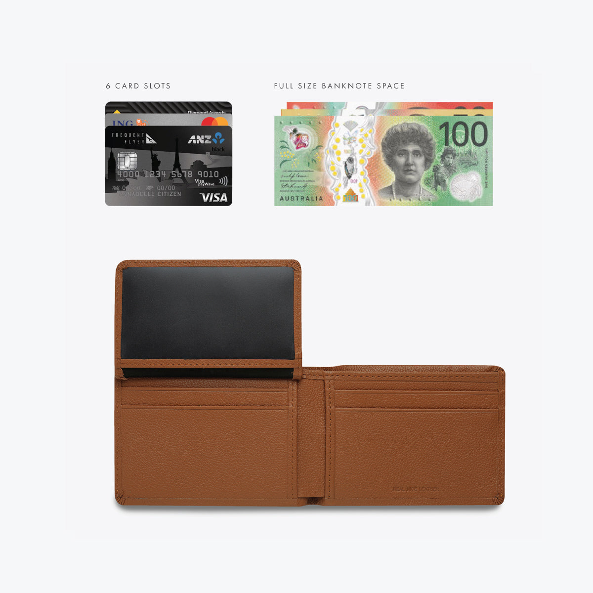 Jonah Genuine Leather Wallet for Men - Slim RFID Blocking Bifold Wallet with Money Clip | Perfect for Everyday Use, Travel & Business