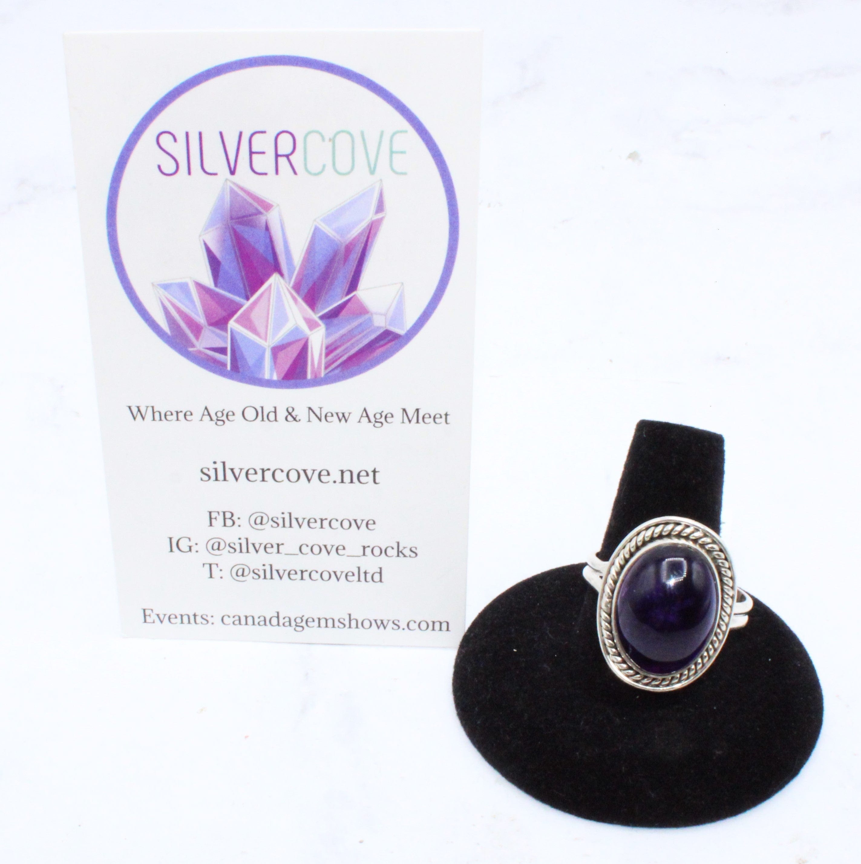 Natural Amethyst Gemstone Ring for Women - Size 12 - Elegant Purple Crystal Jewelry for Everyday Wear, Gift Giving & Special Occasions
