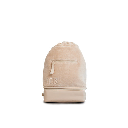 Premium Terry Backpack Cooler - Insulated Leakproof Picnic Bag for Beach, Camping & Outdoor Adventures (Beige)
