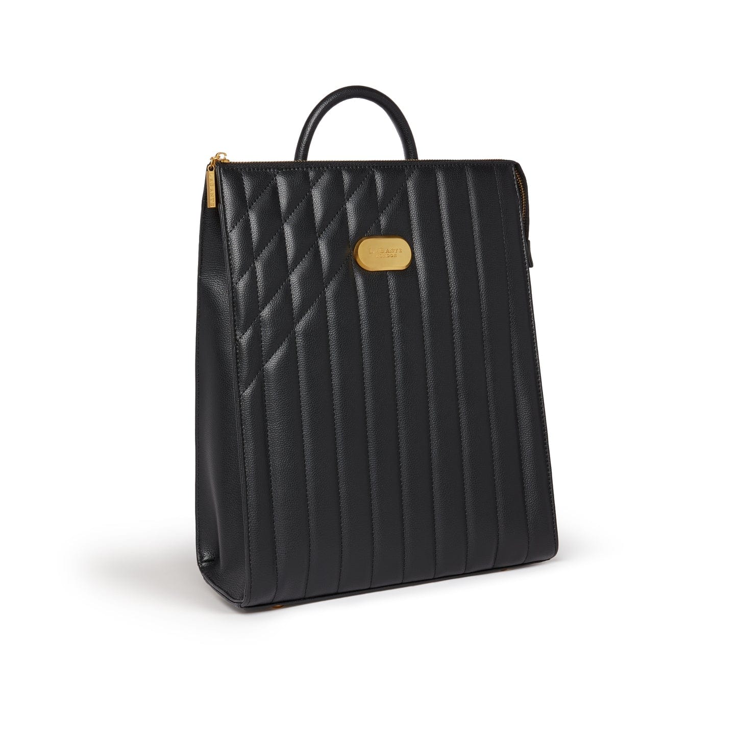 Danai Vegan Leather Backpack for Women & Men - Stylish Black PU Leather Laptop Backpack - Perfect for Work, Travel & School