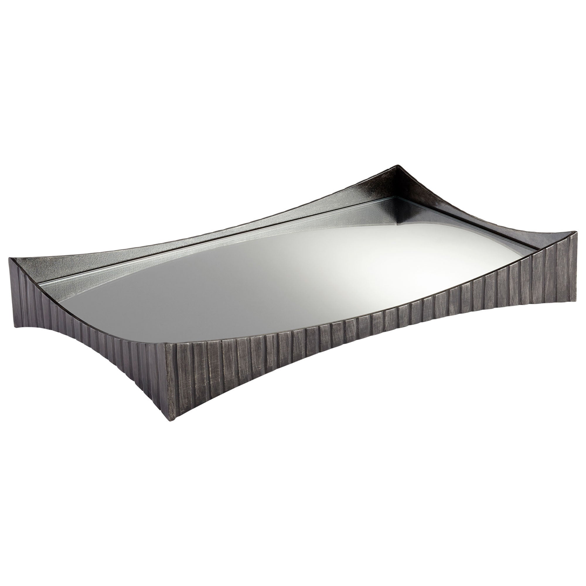 Cyan Design 09267 Chester Tray - Natural Iron Serving Tray for Coffee Table, Dining Table & Home Decor | Rustic Farmhouse Style