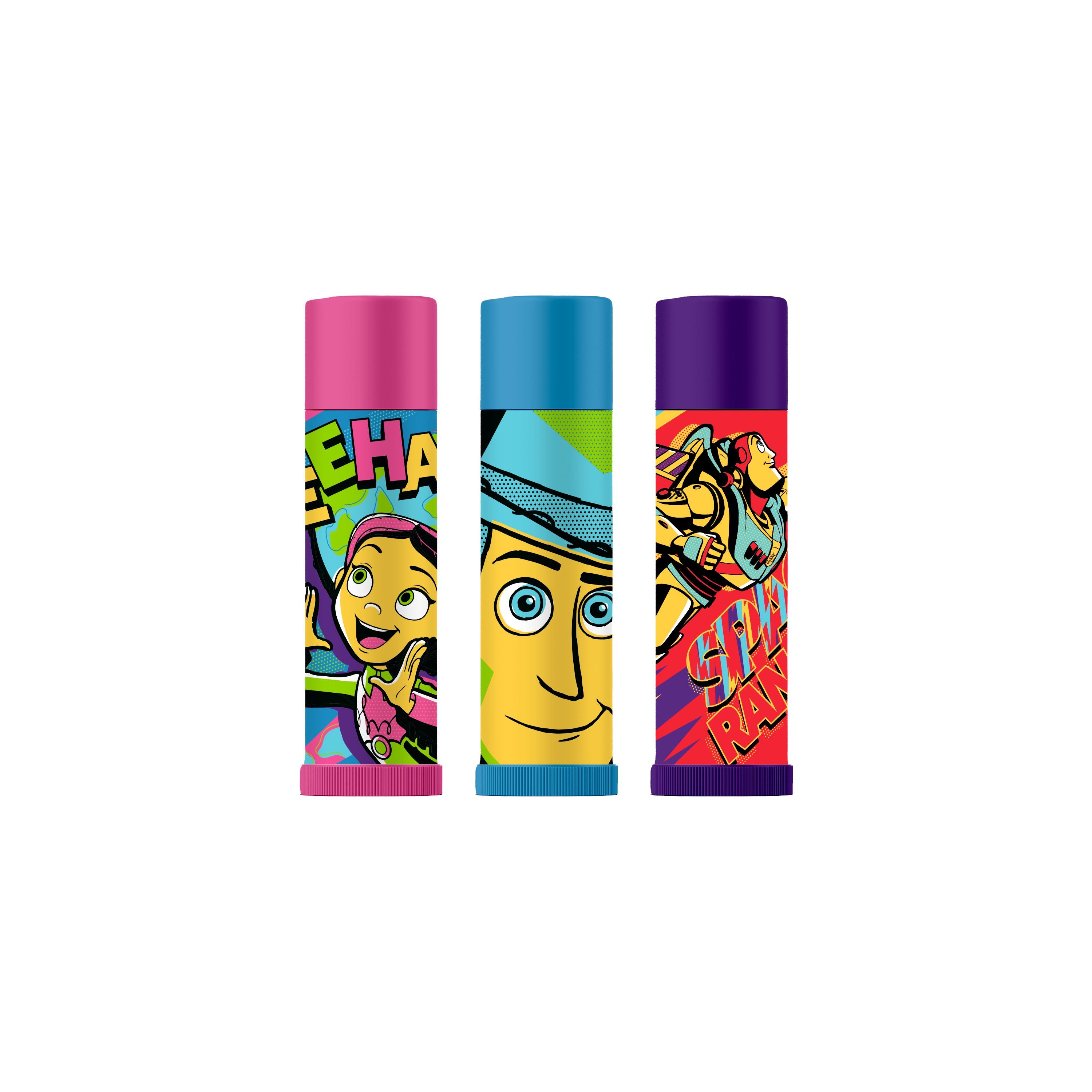 Toy Story Themed Lip Balm Set of 3 - Moisturizing & Fun Lip Care for Kids & Adults - Perfect for School, Travel & Disney Fans