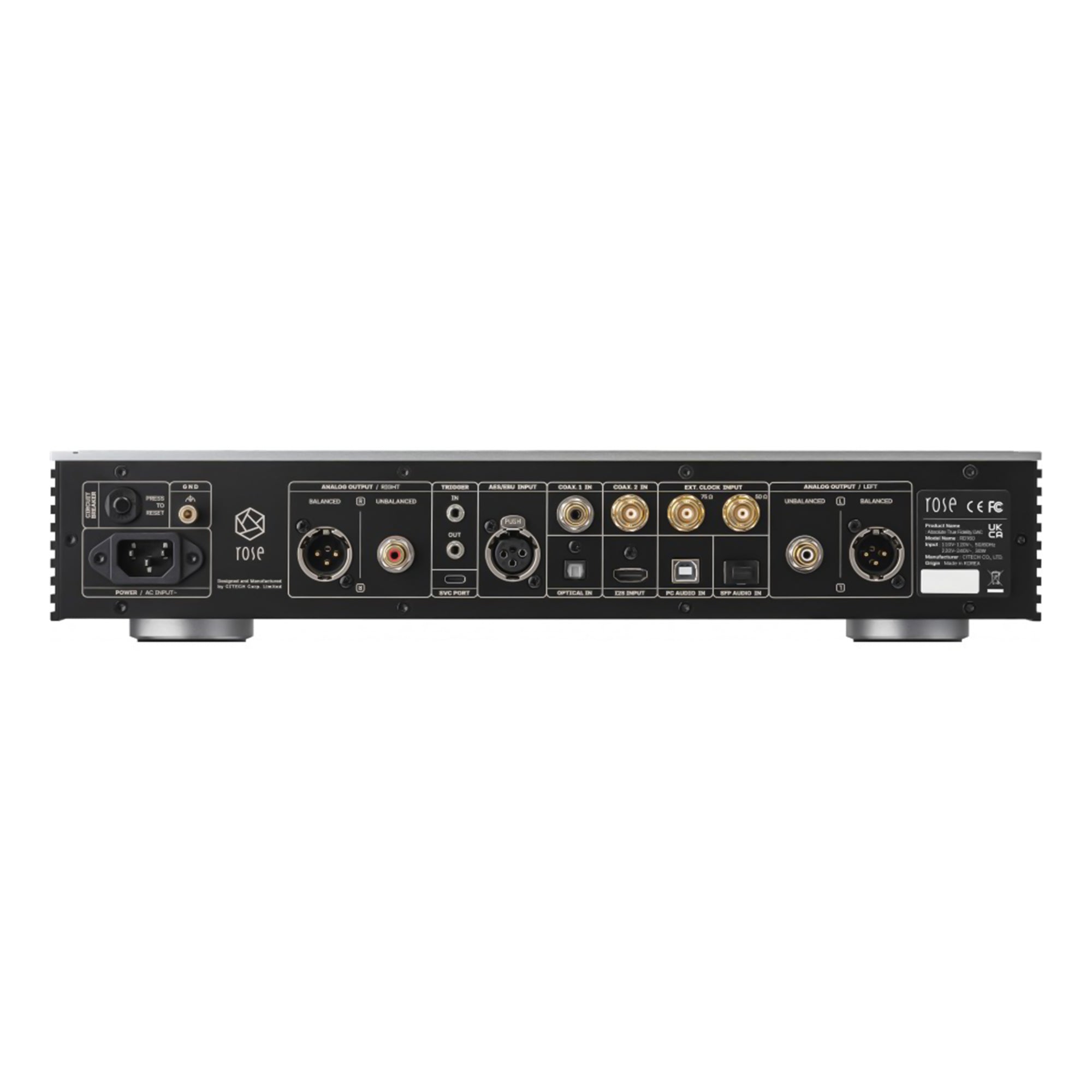 HiFi Rose RD160 High-Resolution Digital-to-Analog Converter (DAC) - Audiophile Grade Sound for Home Theater & Music Listening