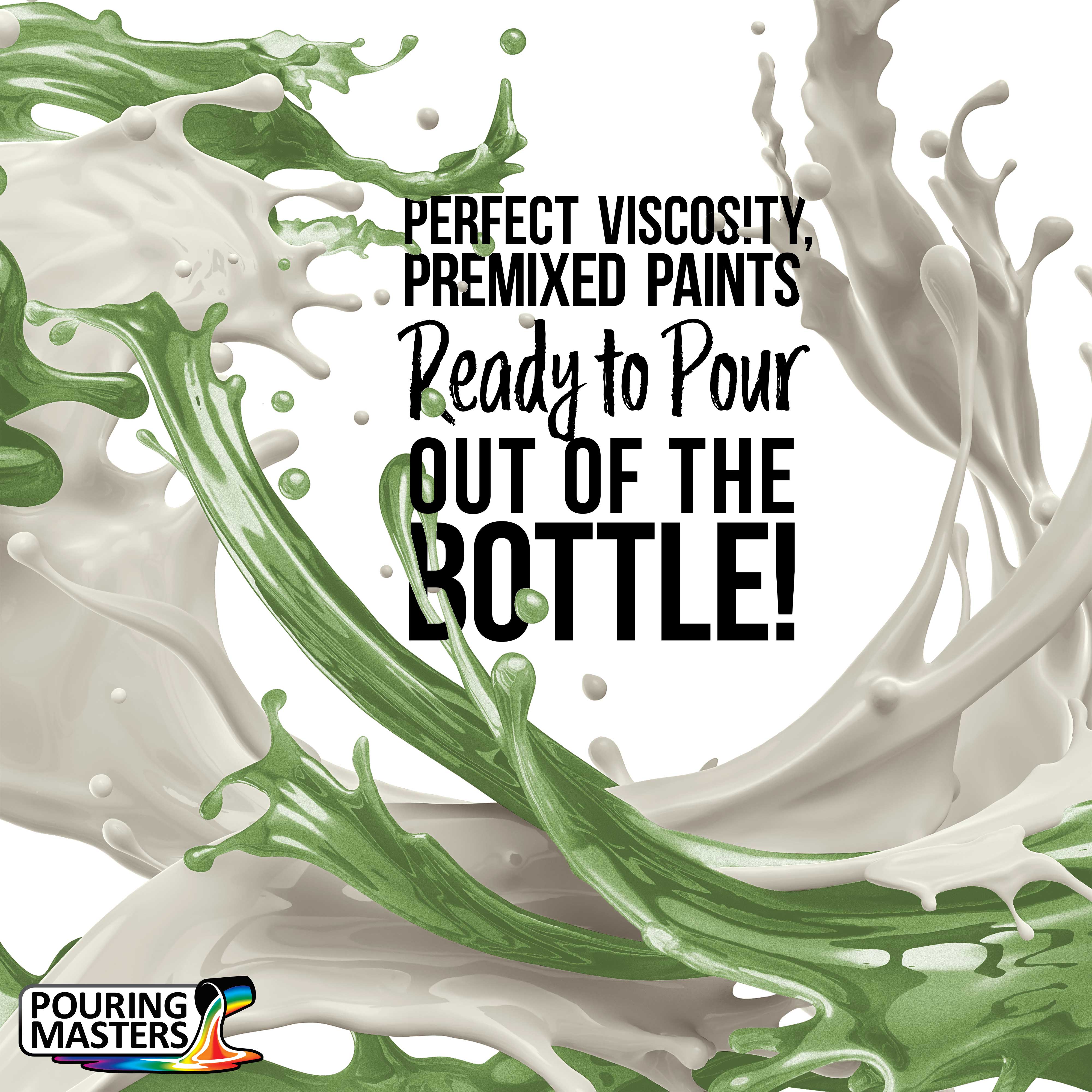 Premium Green Apple Metallic Pearl Acrylic Pouring Paint - 32oz Ready-to-Use Water-Based Paint for Canvas, Wood, Crafts, Tile & Rock Painting - Perfect for DIY Art Projects, Home Decor & Creative Gifts