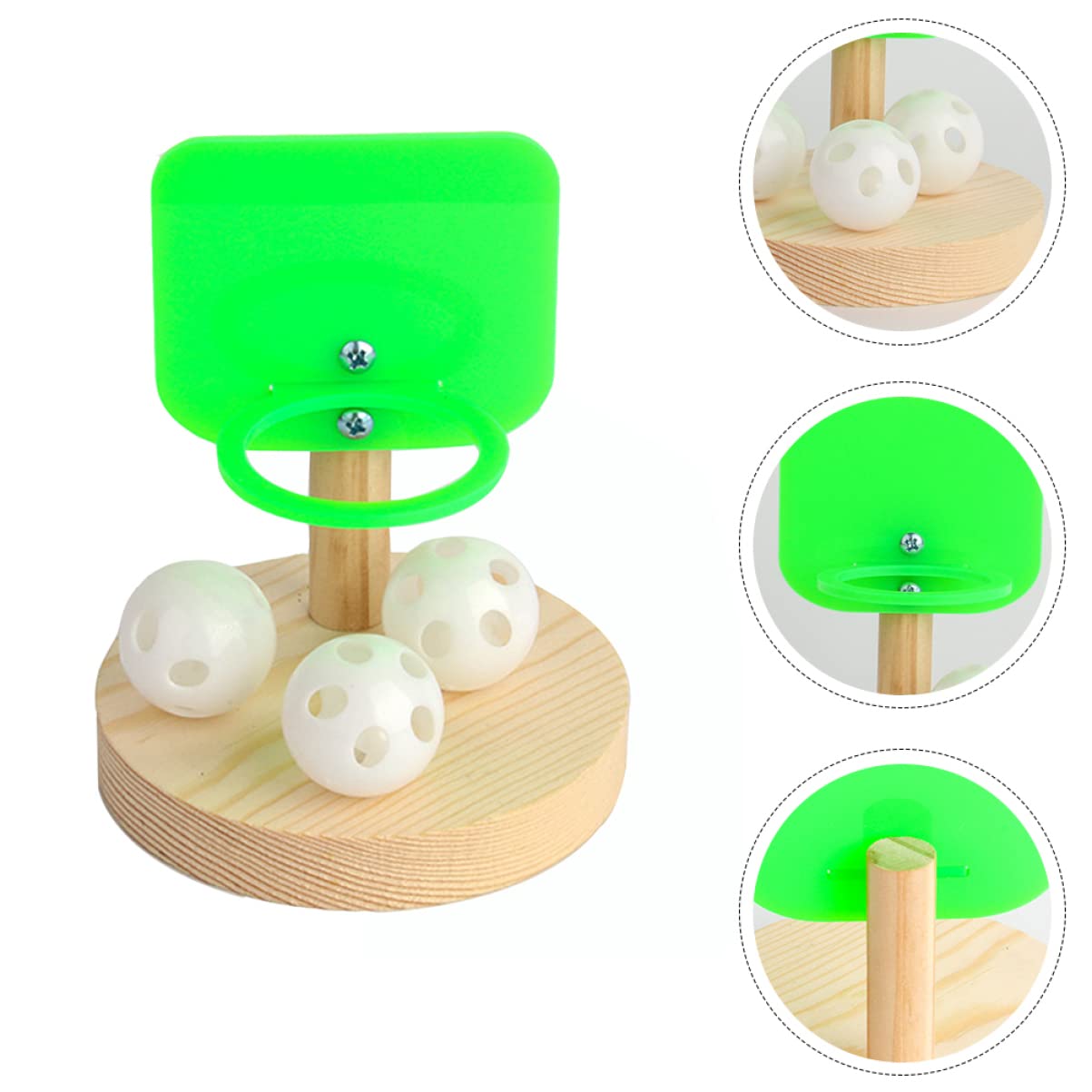 Balacoo Parrot Basketball Toy - 2 Sets Bird Training & Chew Toys for Playtime