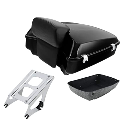 Vivid Black Chopped Trunk+Chrome Rack