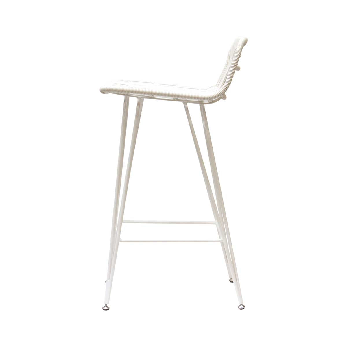 Satara Carbo Counter Stool - Modern Bar Stool with Carbon Fiber Finish - Perfect for Kitchen Islands, Breakfast Bars & Home Decor