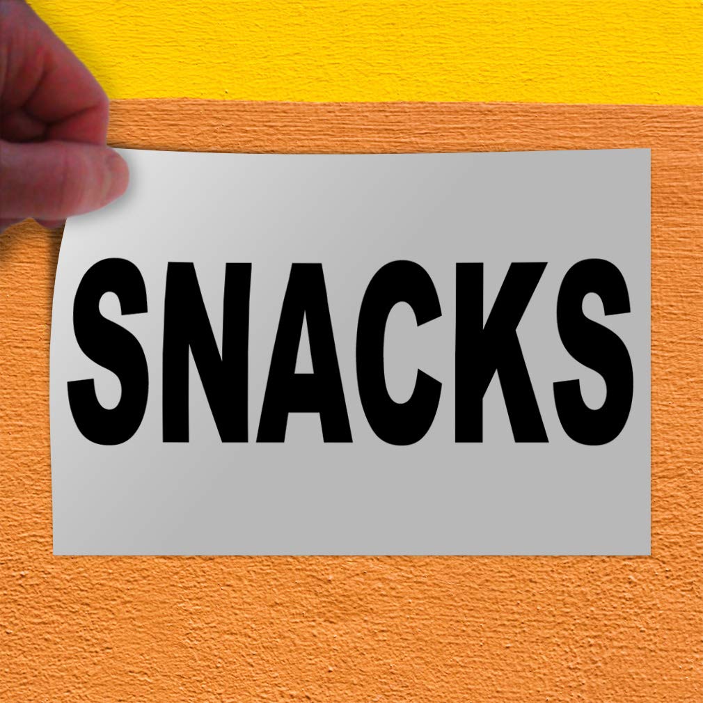 Vinyl Safety Decal Stickers for Restaurants & Food Trucks - 12x8 Inches
