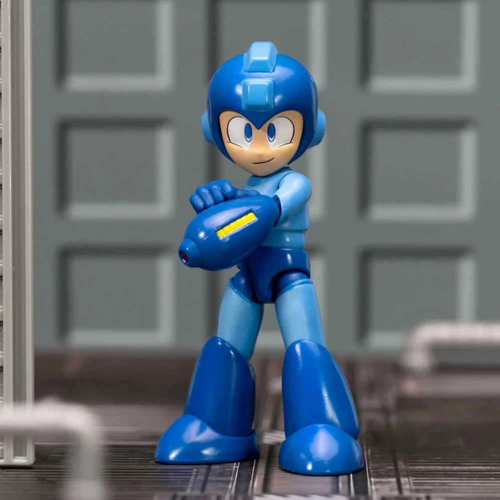 Mega Man 1:12 Scale Collectible Action Figure - Blue Bomber Video Game Character Model for Display, Cosplay & Gift Giving - Perfect for Anime Fans, Gamers & Collectors