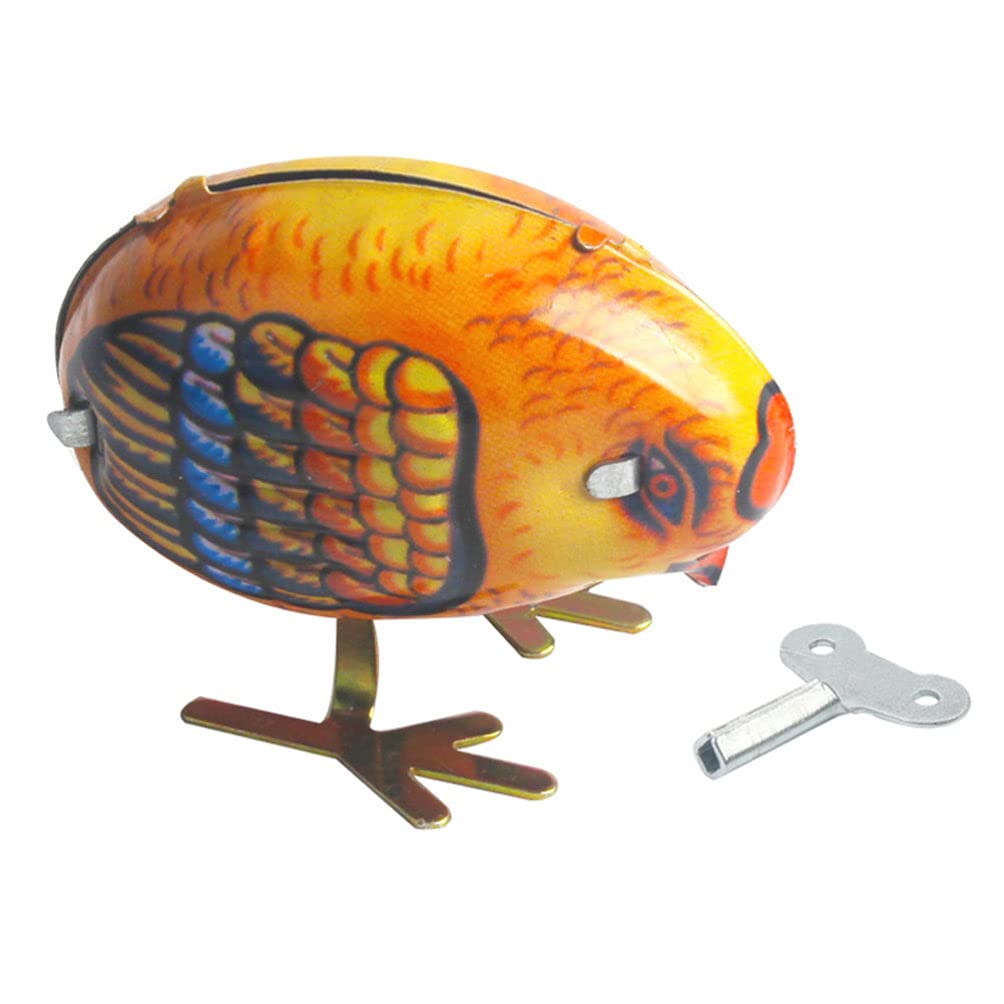 Balacoo Realistic Wind Up Animal Toy - Funny Walking & Swinging Chick Clockwork Toy for Kids | Interactive & Educational Gift for Children | Perfect for Birthday Parties, Easter Gifts & Playtime Fun