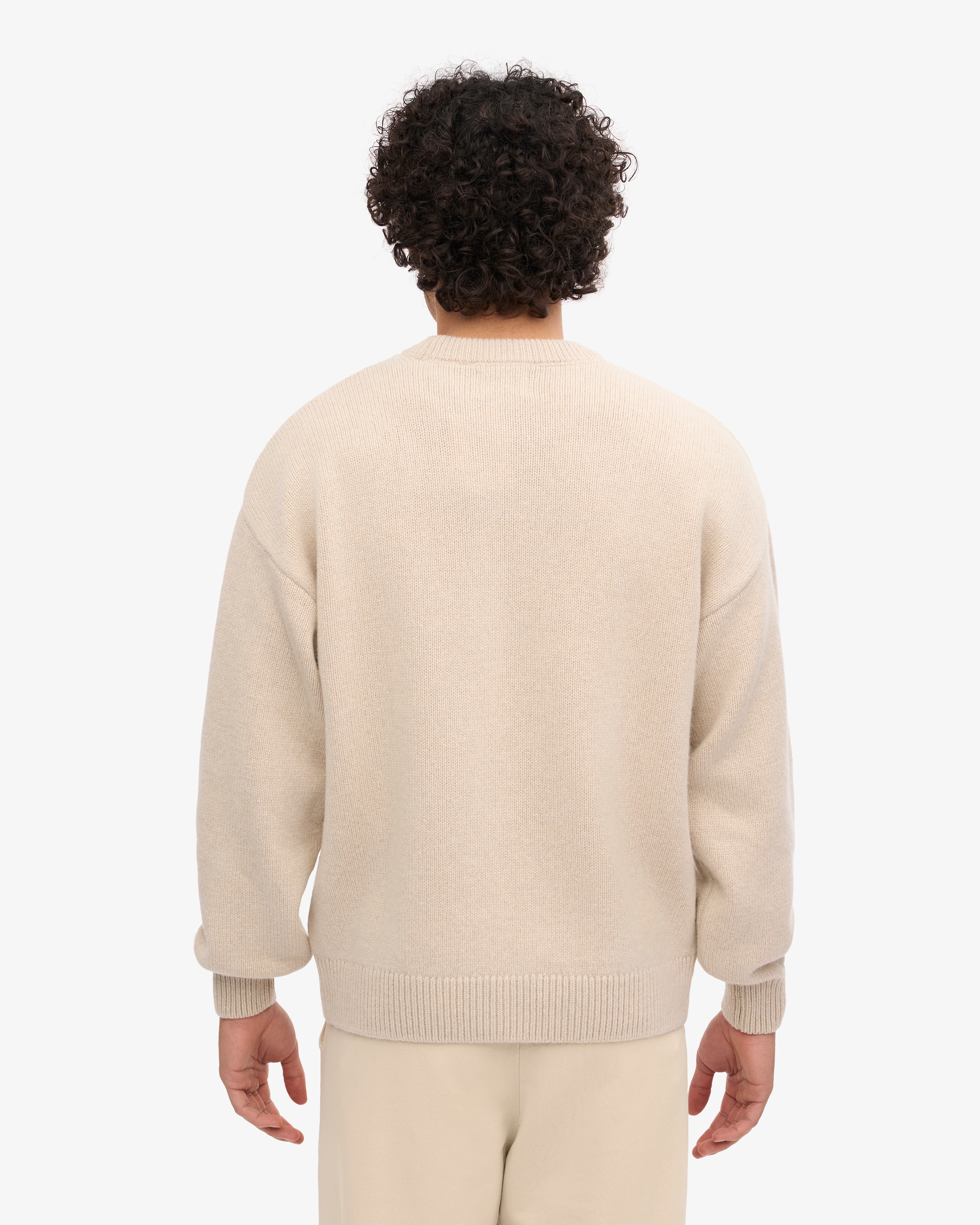 Premium Oversized Merino Wool Sweater - Soft Ivory White Crewneck Pullover for Women | Cozy Winter Wear, Casual Outfits & Layering Essentials