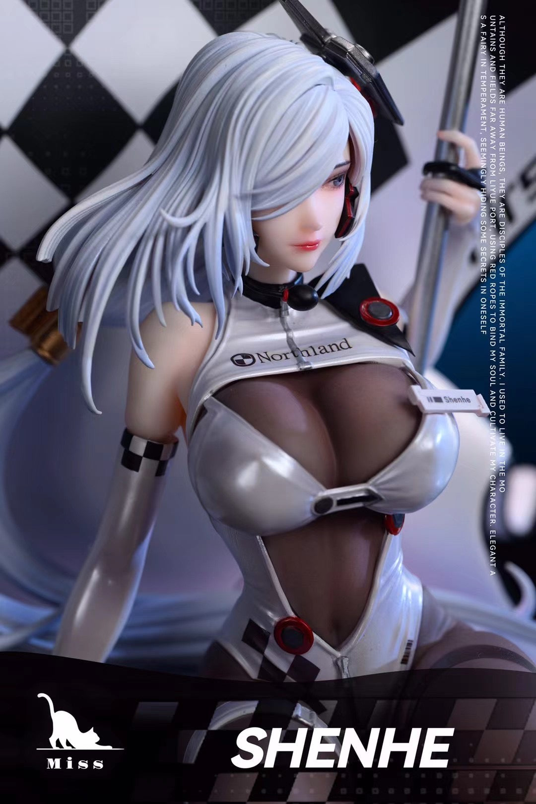 Miss Studio Race Queen Shen He Cosplay Costume - Elegant Anime Outfit for Conventions, Halloween & Cosplay Events