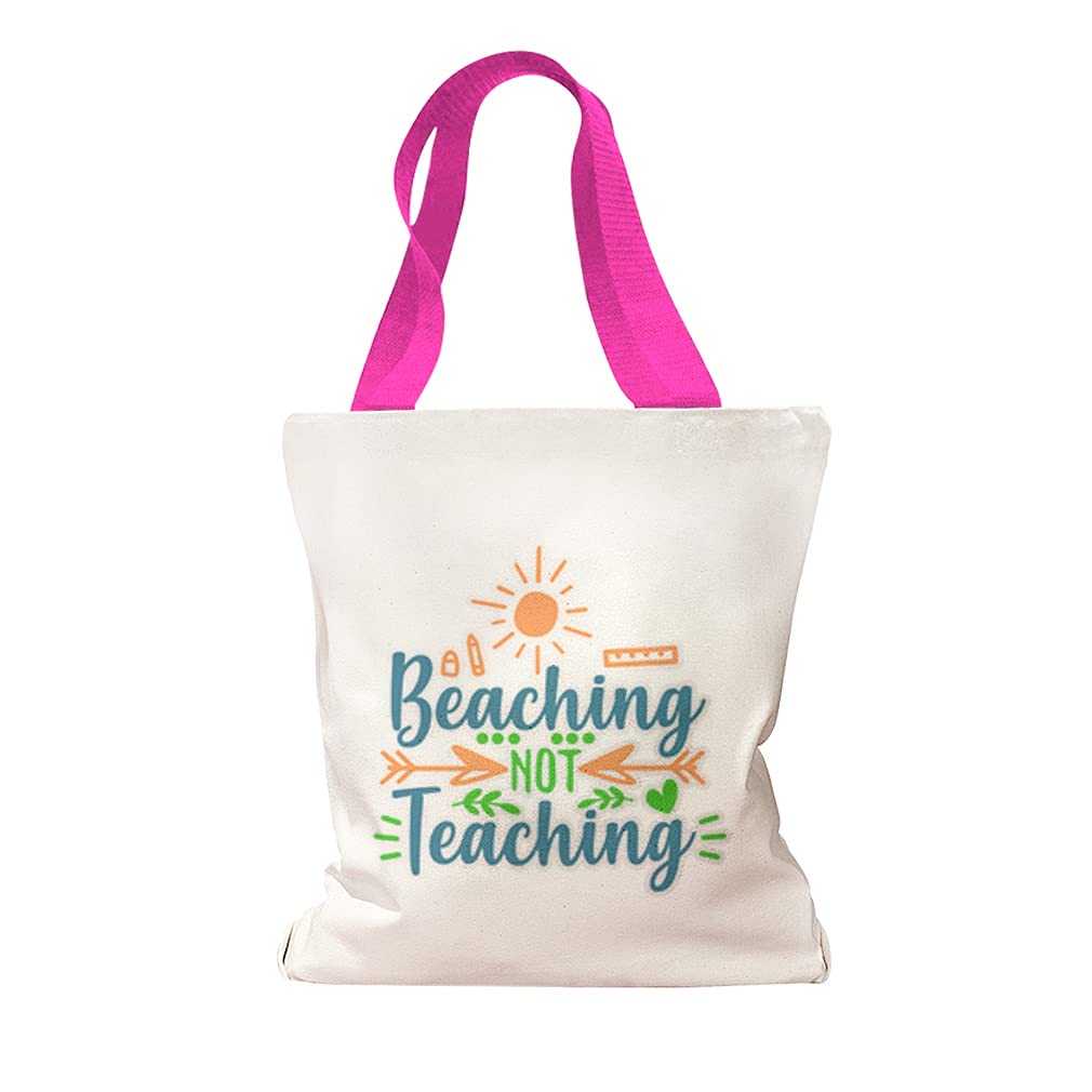 Eco-Friendly Canvas Tote Bag - Reusable Shopping & Beach Tote for Women - Perfect for Groceries, Beach Trips & Back to School - Durable & Stylish Carryall Bag for Everyday Use