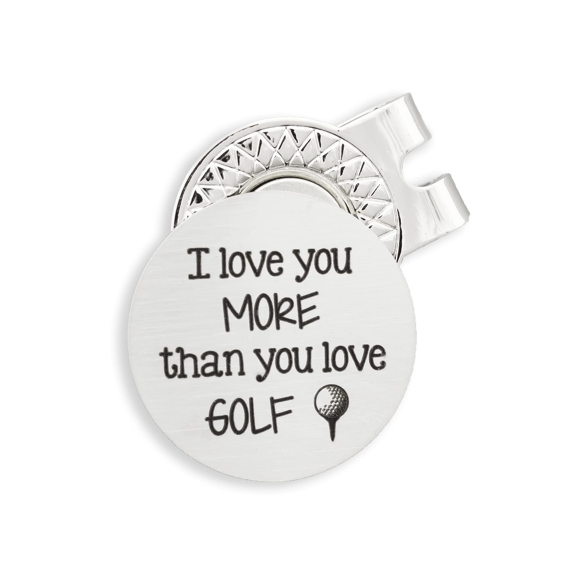 **Magnetic Golf Ball Marker with Hat Clip - Personalized Engraved Golf Gift for Men, Husband, Boyfriend - Perfect for Anniversaries, Birthdays & Golf Lovers - 