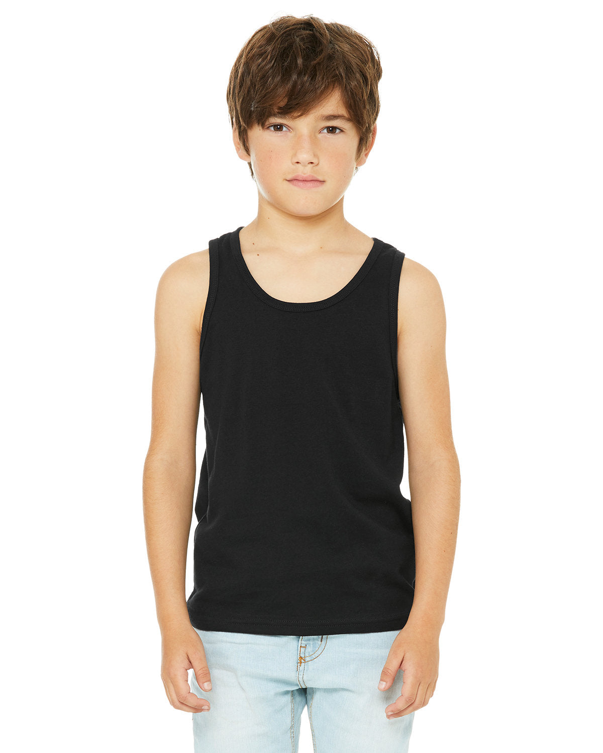 Bella + Canvas 3480Y Youth Jersey Tank - Soft Cotton Spaghetti Strap Camisole for Girls | Perfect for Summer, Layering & Casual Wear
