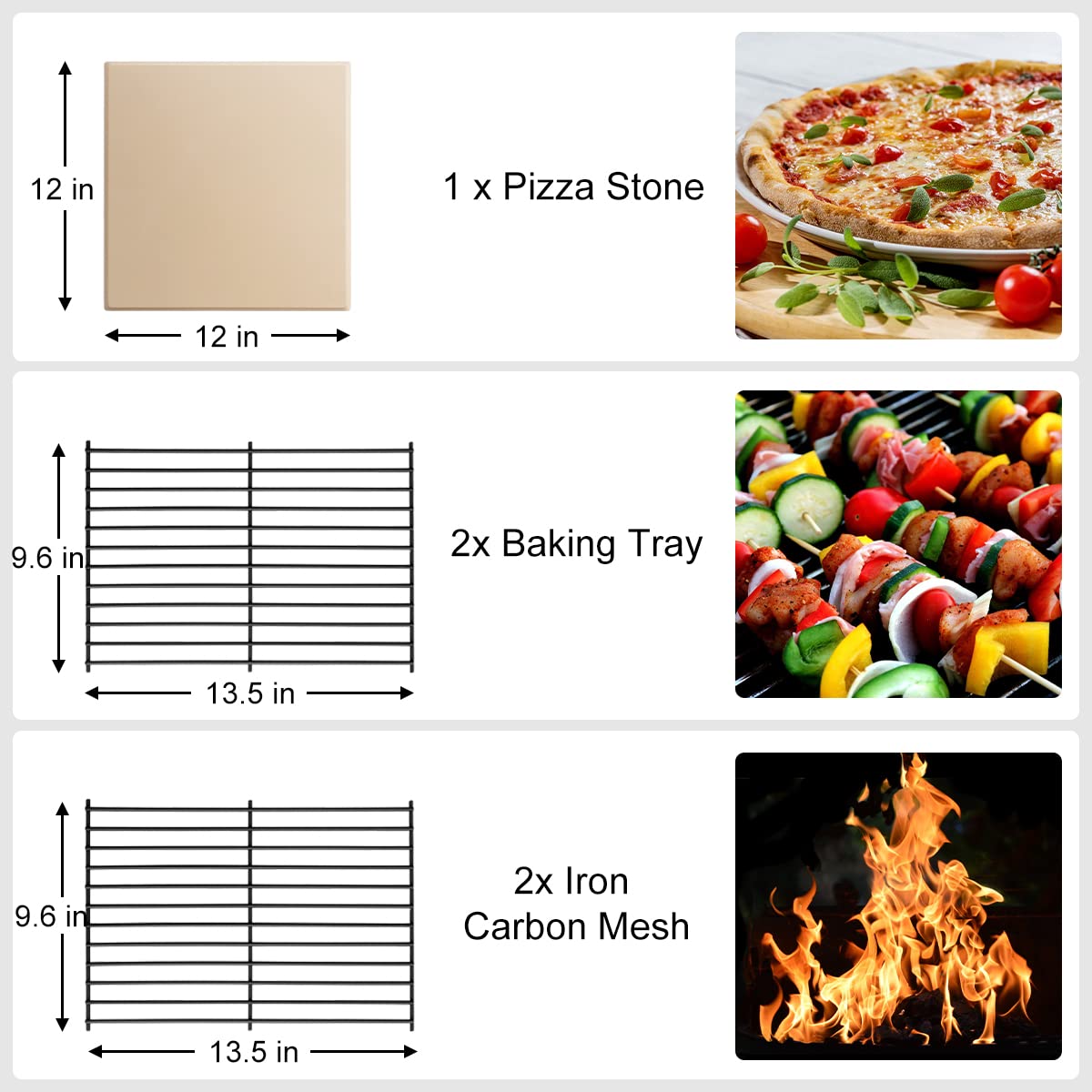 Portable Wood Fired Pizza Oven for Outdoor Cooking - Stainless Steel Backyard Pizza Maker with Pizza Stone, Peel, Grill Rack & Waterproof Cover - Perfect for Camping, Patio Parties & Garden BBQs