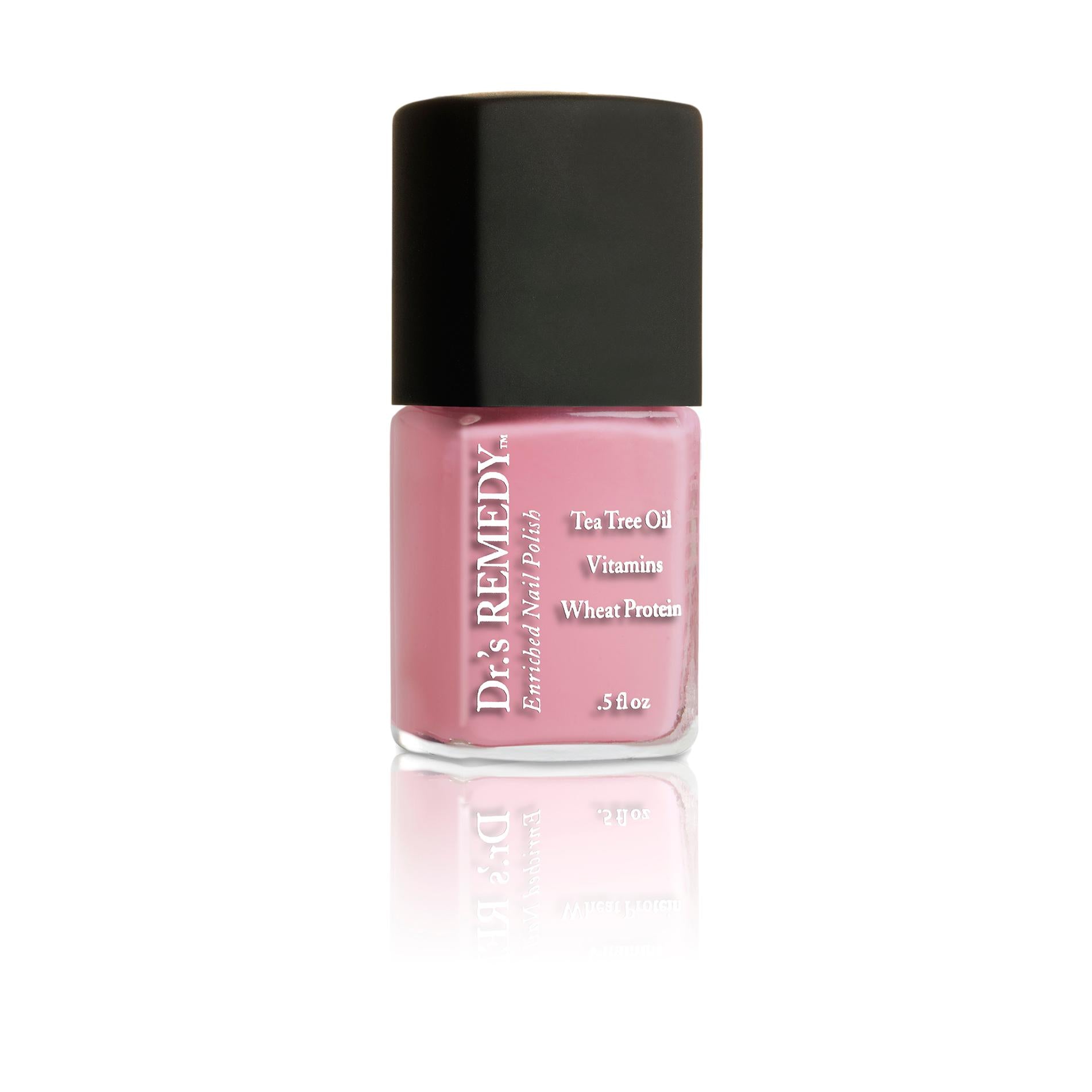 Dr.'s Remedy POSITIVE Pink Nail Polish - 0.5 fl oz Vegan & 17-Free Formula - Perfect for Manicures, Pedicures & Special Occasions