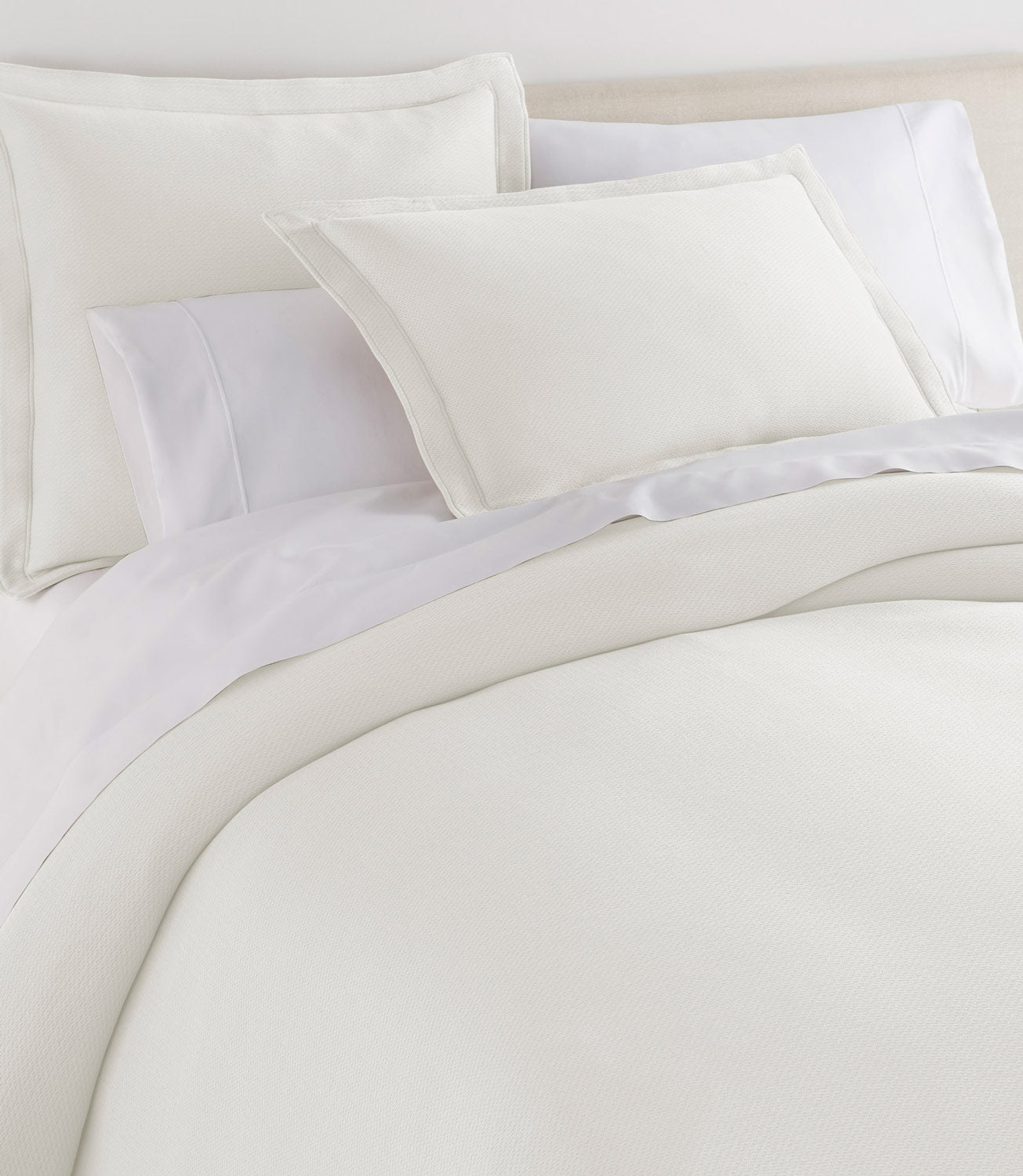Luxury Angie Matelassé Sham - Premium Embroidered Quilted Pillow Cover for Bedroom Decor - Perfect for Master Bedroom, Guest Room & Home Styling