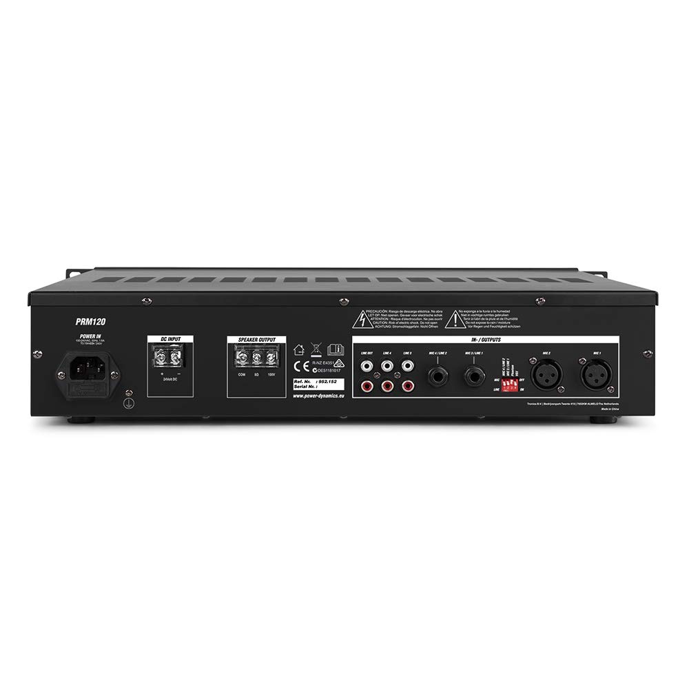 Power Dynamics NCSP6B Commercial Ceiling Speaker System - 4x 6.5-Inch In-Ceiling Speakers with Bluetooth Mixer Amplifier & Speaker Cable - Perfect for Restaurants, Offices, Retail Stores & Background Music Applications