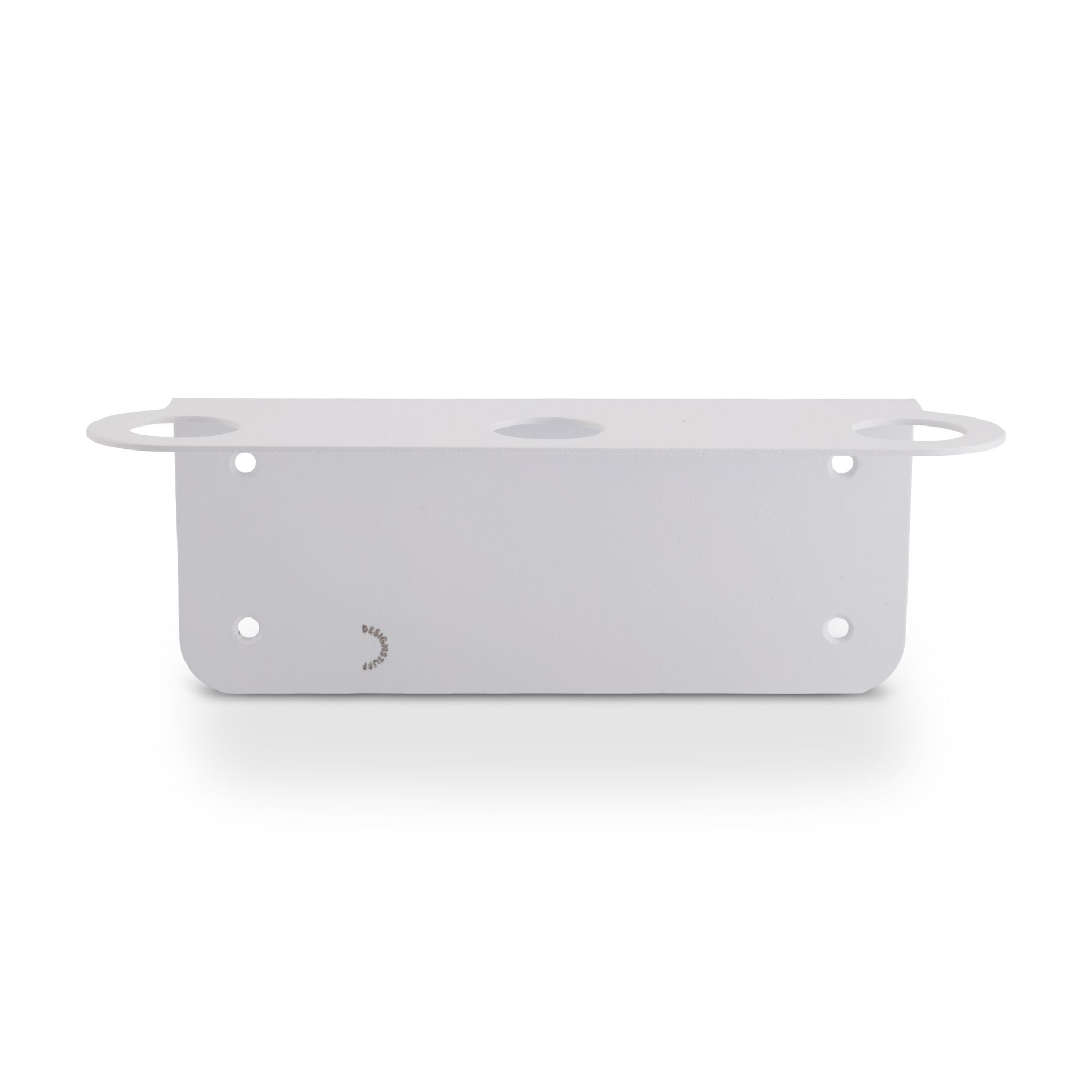 Floating Triple Soap Dispenser Holder - White | Bathroom Organizer for Liquid Soap & Lotion | Space-Saving Design for Sink, Countertop or Shower
