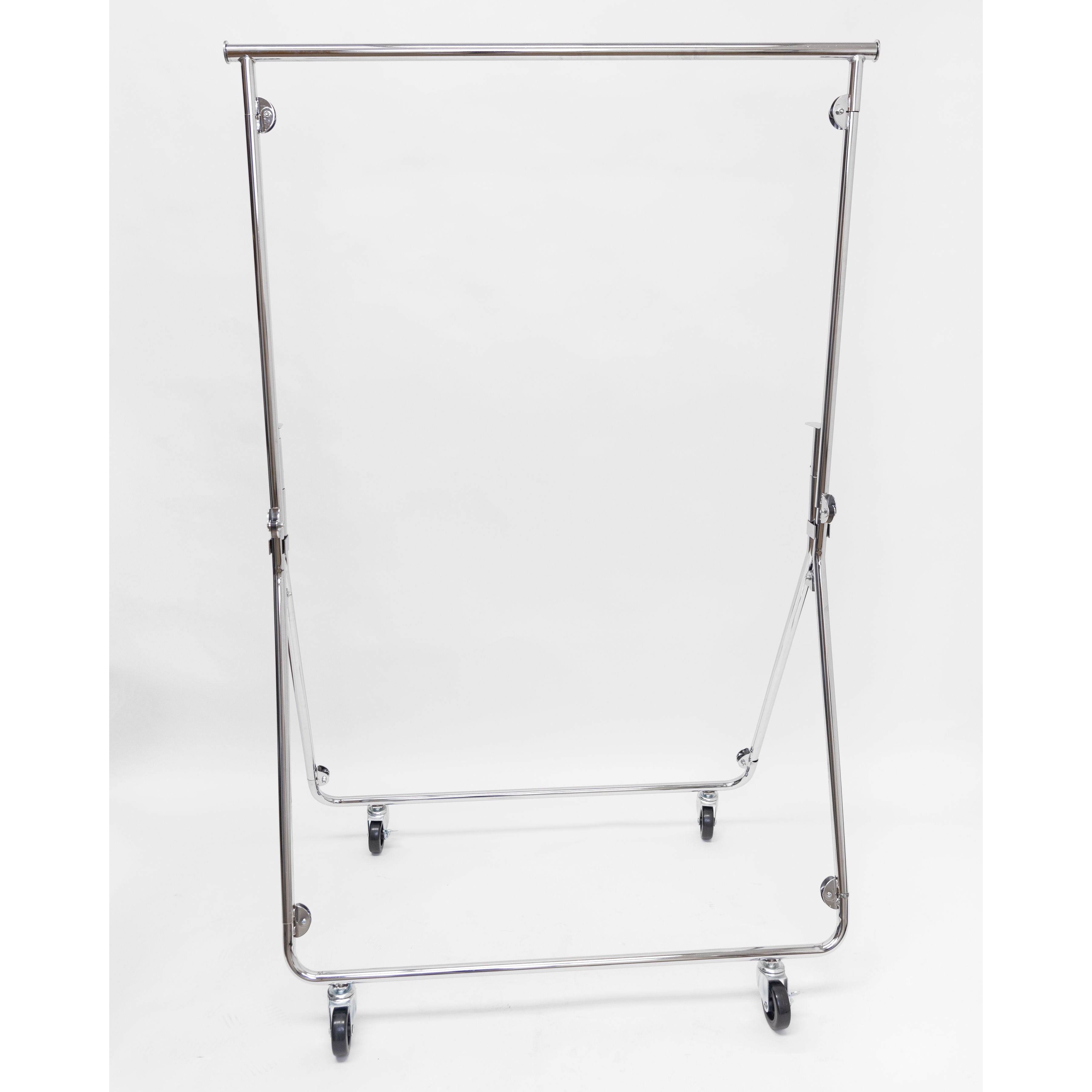 Foldable Clothes Rack - Heavy Duty Garment Rack with Wheels for Closet Organization, Laundry Room, or Retail Store Display | Space Saving Clothing Rack for Home, Dorm, or Boutique