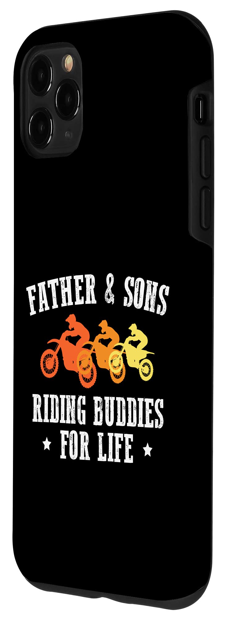 iPhone 11 Pro Max Case - Dirt Bike Motocross Design for Father & Son Riding Buddies | Perfect for MX Racing, Off-Road Adventures & Motorcycle Enthusiasts
