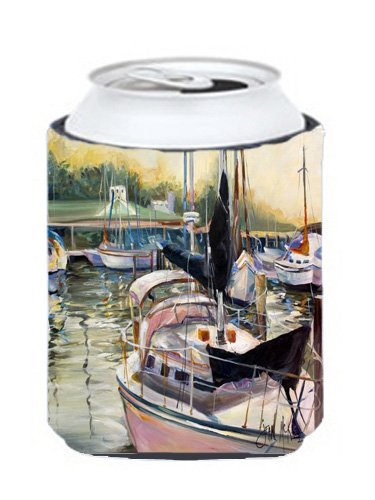 CoolCookware Black Sails Sailboats Can & Bottle Hugger - Insulated Beverage Sleeve for Beer, Soda & Water Bottles - Perfect for Boating, Beach Parties & Outdoor Adventures