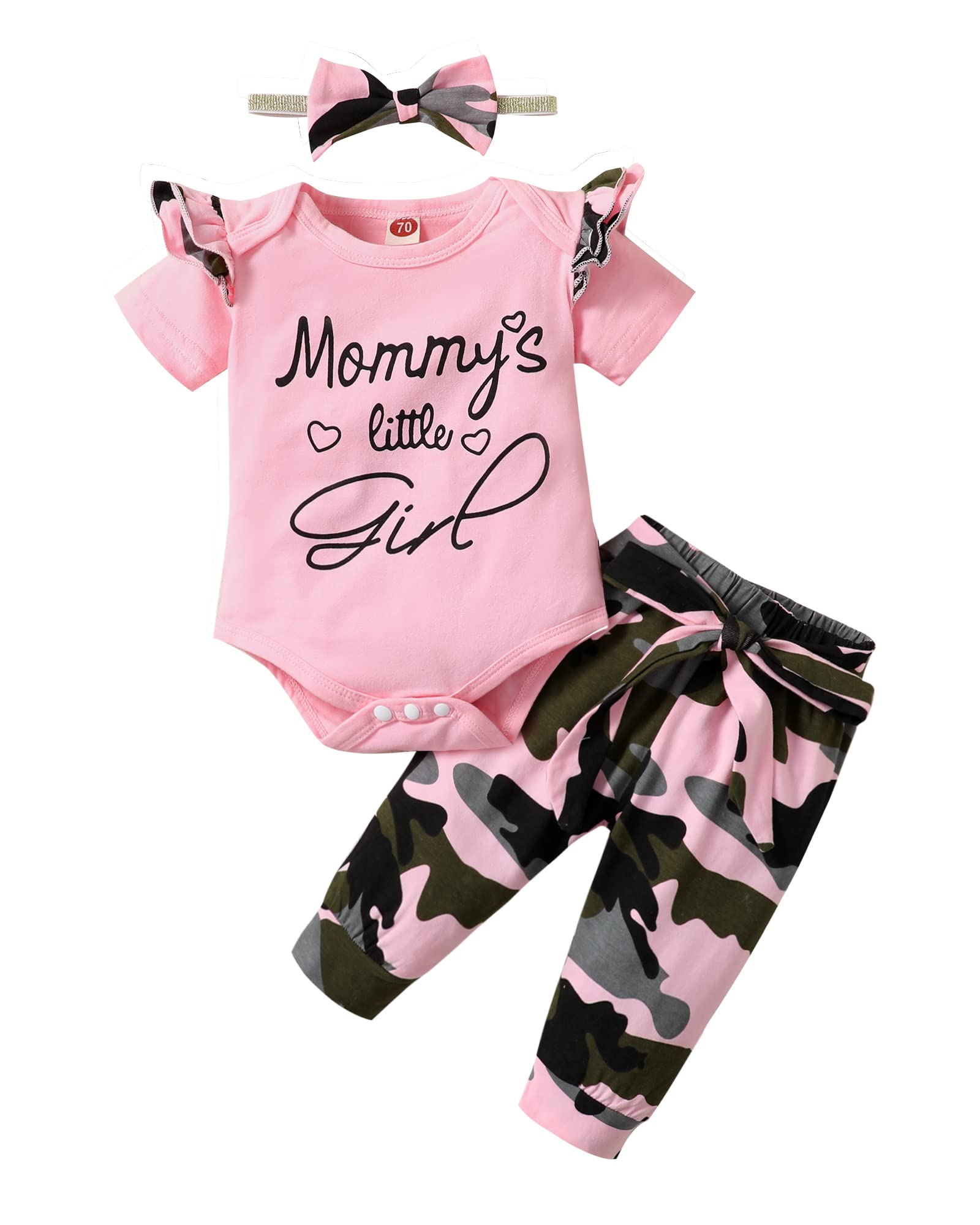 Adorable Infant Baby Girl Clothes Set - Long Sleeve Romper & Pants Outfit for Newborns | Soft & Cozy Fall/Winter Baby Girl Fashion | Perfect for Family Photos, Playdates & Holiday Gatherings
