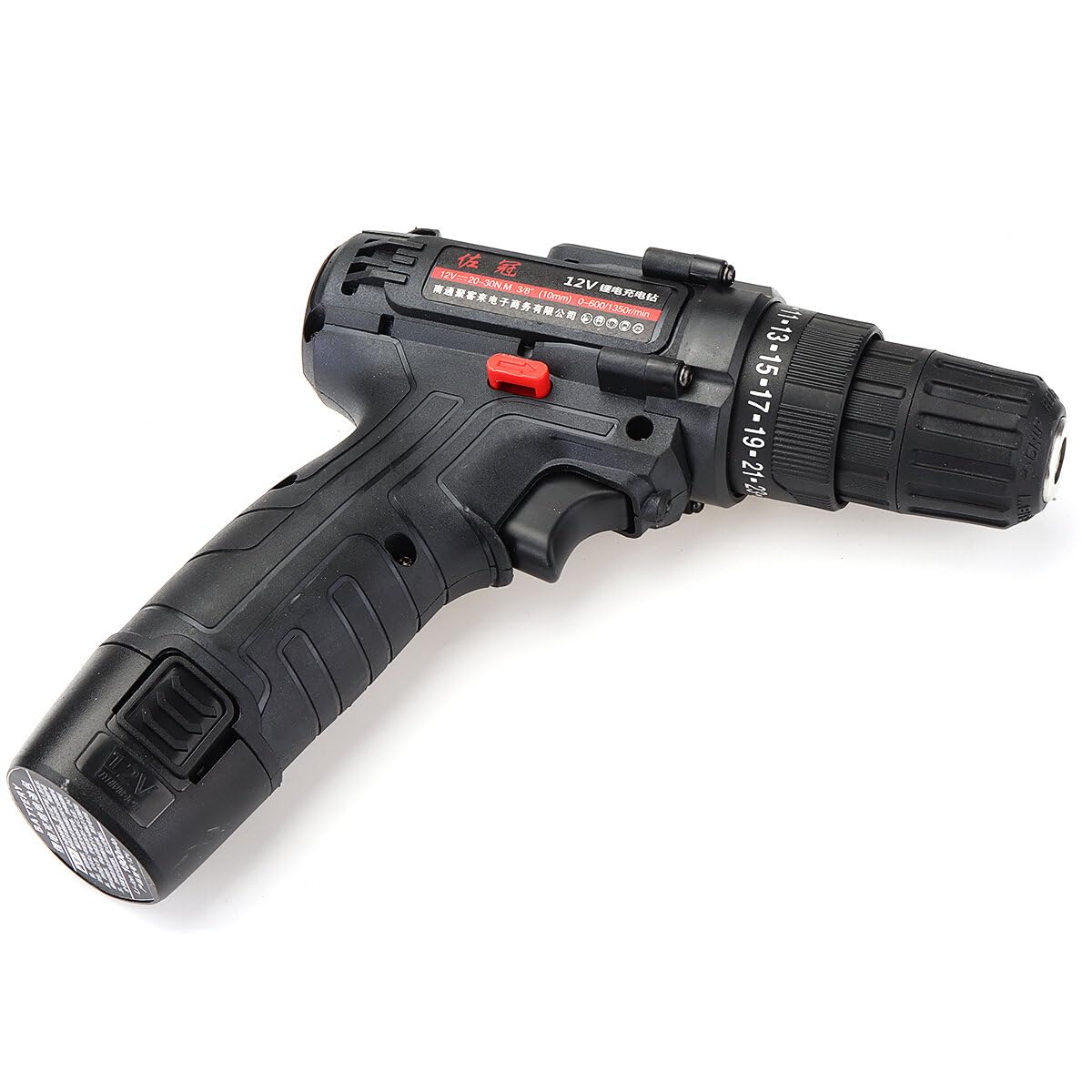 12V Cordless Electric Drill with 2-Speed Screwdriver, Hammer Function & LED Light - 1500mAh Battery - Perfect for DIY Home Projects, Woodworking, and Furniture Assembly
