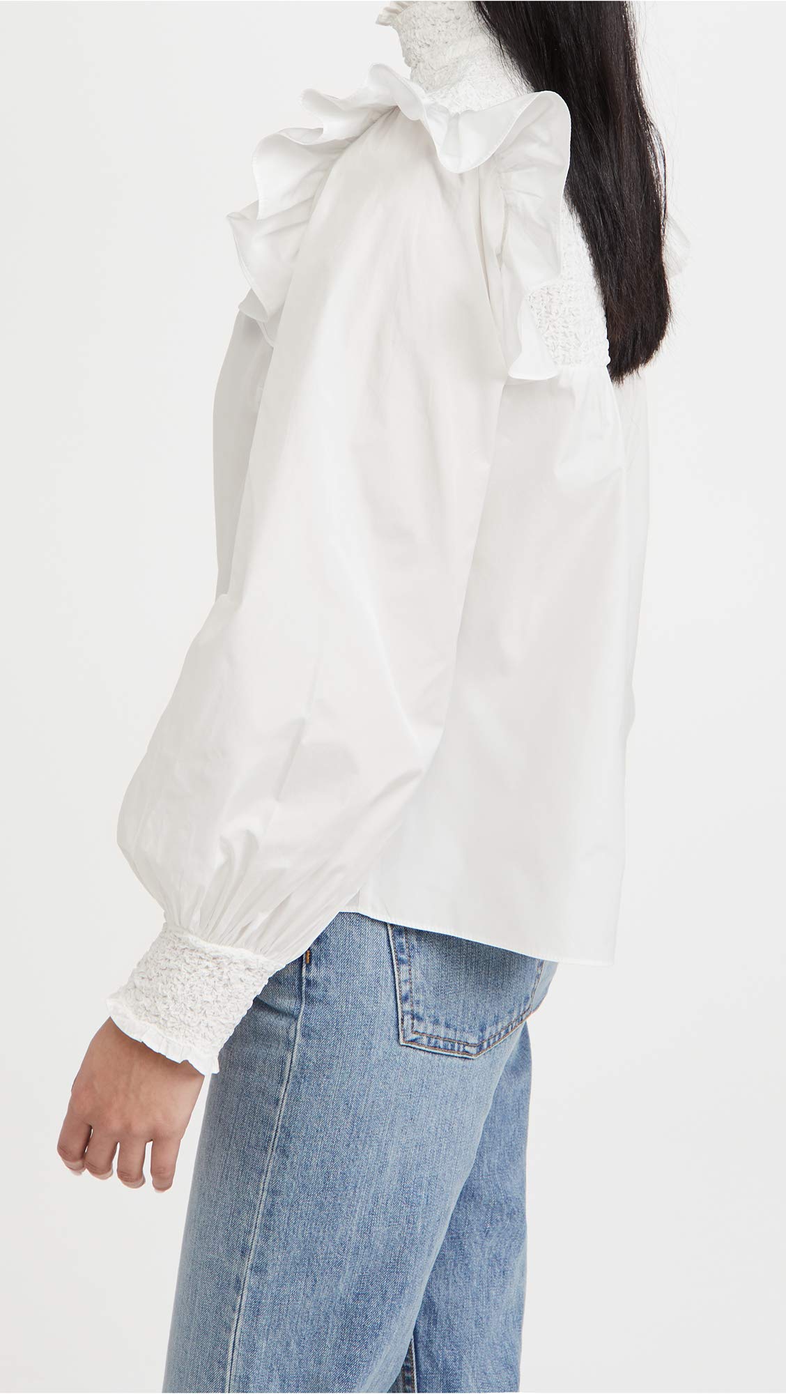 Cinq à Sept Women's Long Sleeve River Top - Elegant Blouse for Work & Evening Outfits | Perfect for Office, Date Night & Special Occasions