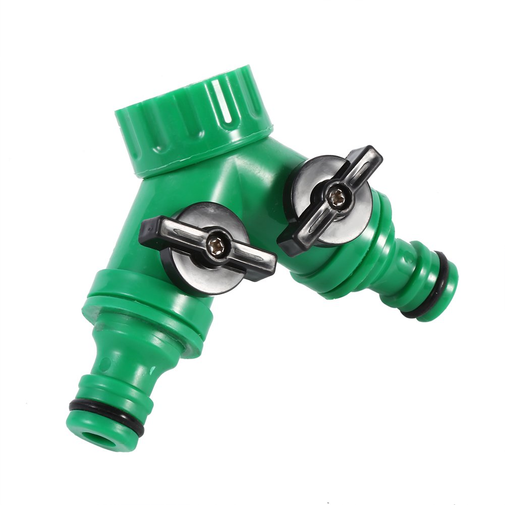 SH-RuiDu 3-Way Garden Hose Splitter Connector - Heavy Duty Brass Water Tap Splitter for Outdoor Lawn, Garden & Car Washing - Perfect for Multiple Hose Connections & Simultaneous Watering
