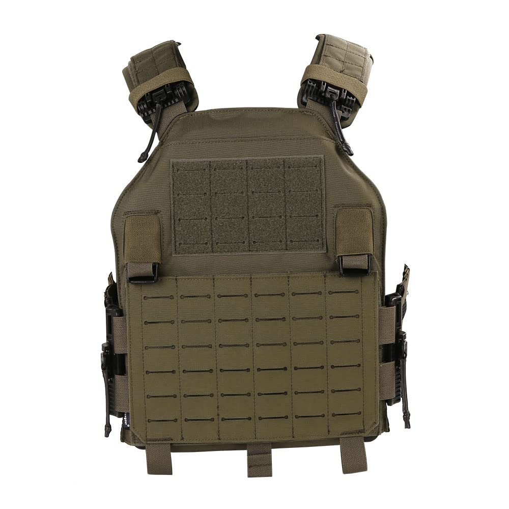 EmersonGear LAVC Assault Plate Carrier with ROC, Quick Release Tactical Military Airsoft Paintball Vest - MOLLE Expandable Design for Combat Training & Outdoor Adventures