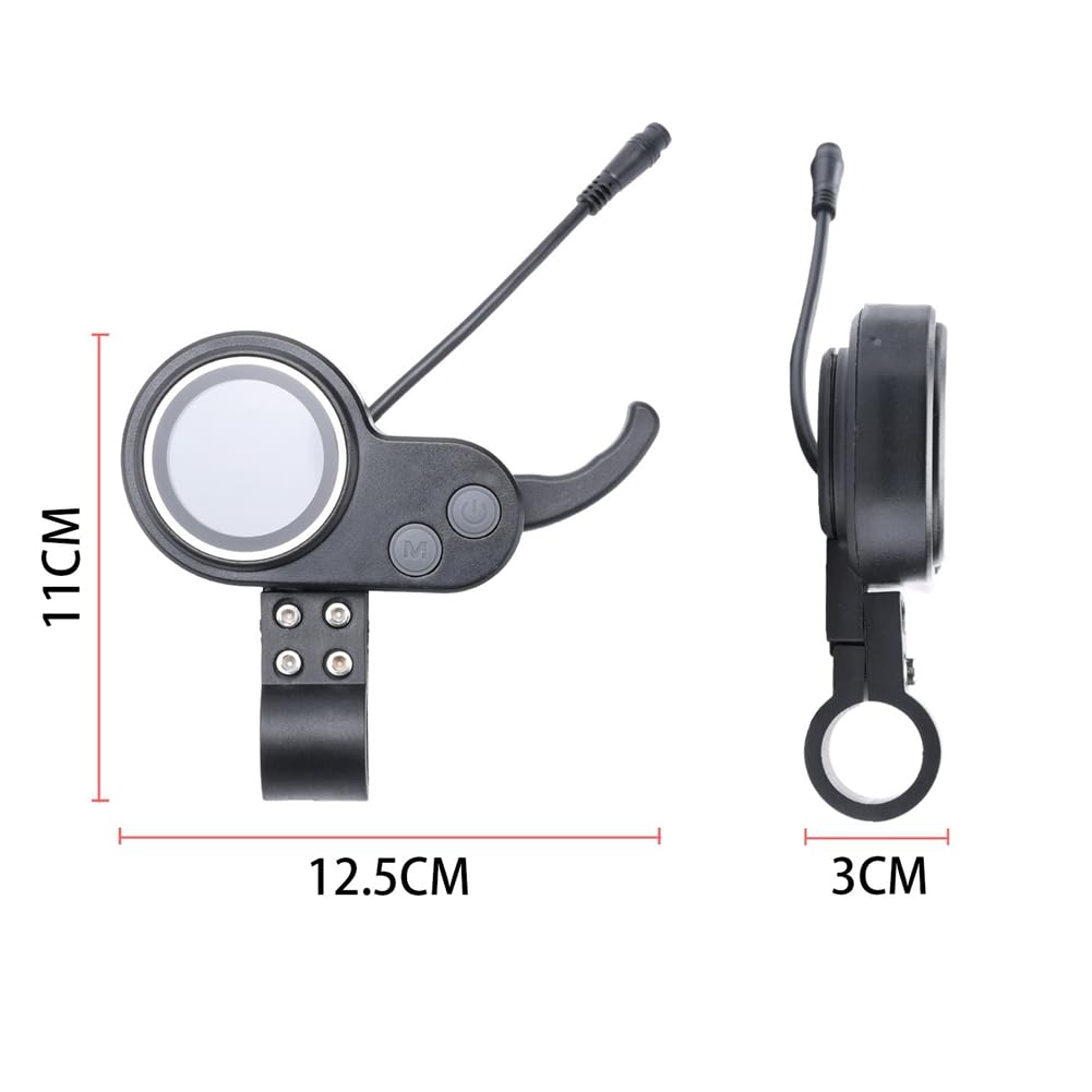 Universal 10 Inch Electric Scooter 6 Pin Waterproof LCD Display Control Panel - Easy Installation for Qbkohphifm Electric Scooters (Perfect for Commuting & Urban Travel)
