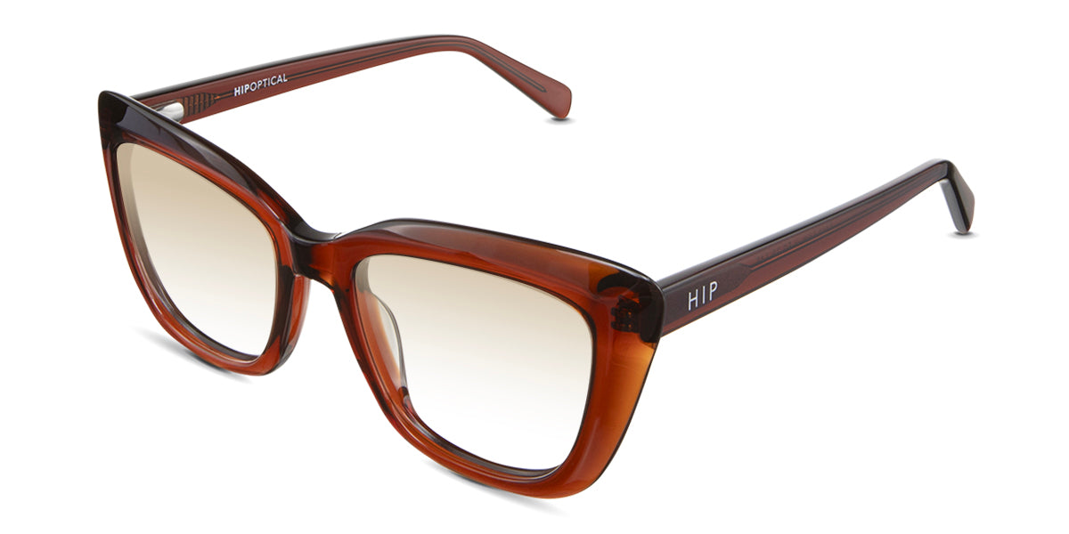 LESA Women's Prescription Tinted Glasses - Stylish & UV Protection for Reading, Driving & Outdoor Activities
