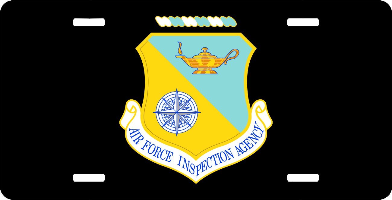 US Air Force Inspection Agency License Plate - Official Military Car Tag for Vehicles - Perfect for Veterans, Collectors & Patriotic Displays