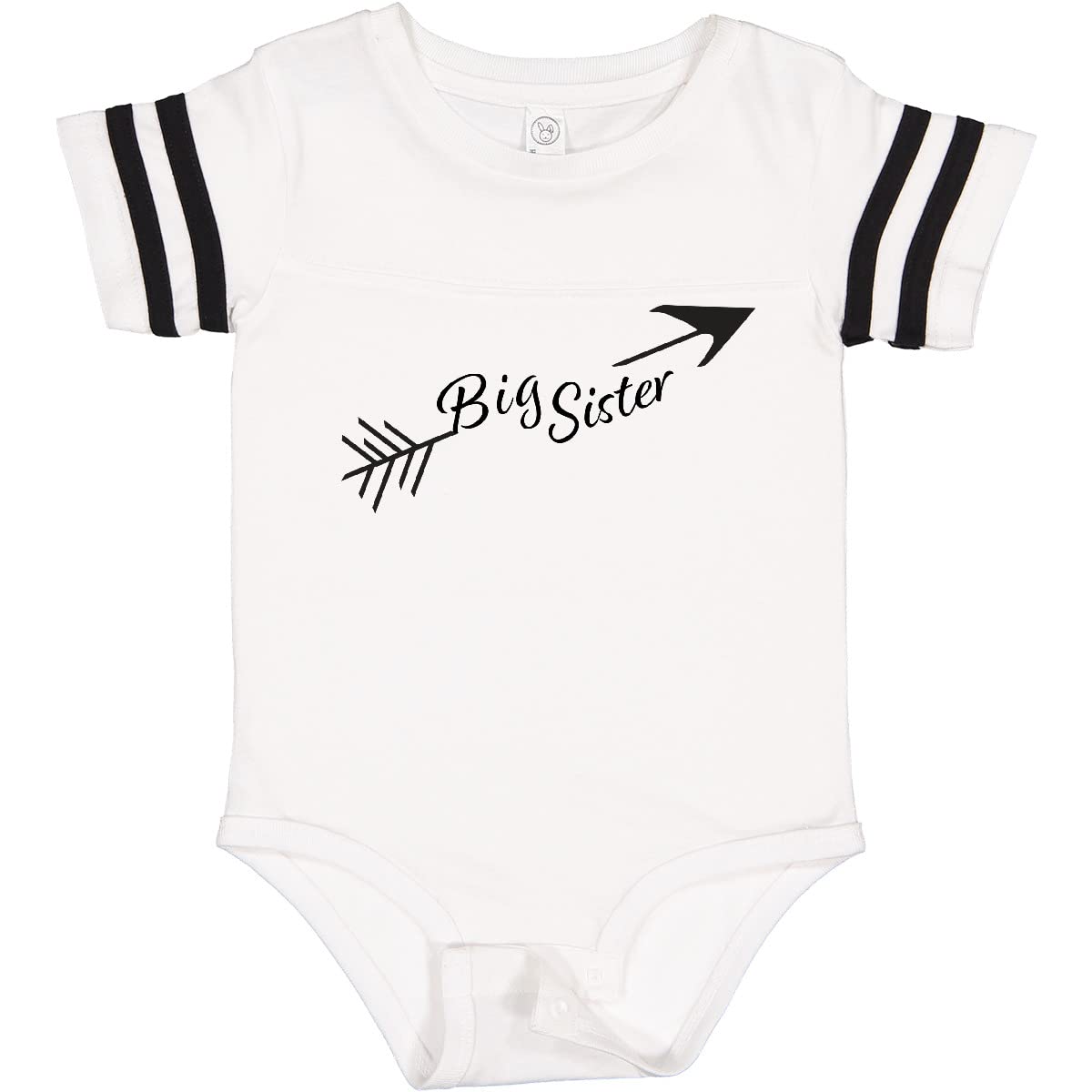 Inktastic Big Sister Arrow Baby Bodysuit - Cute Matching Outfit for Siblings & Family Photos | Soft Cotton Onesie for Newborns & Infants | Perfect Gift for Big Sisters & Baby Showers