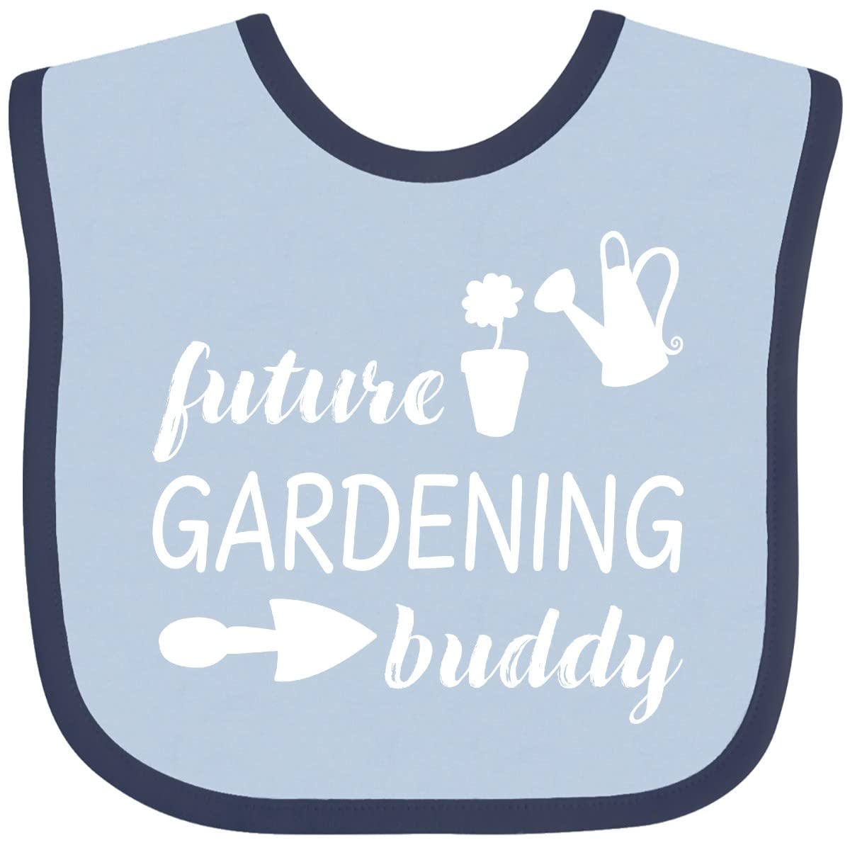 Inktastic Future Gardening Buddy Baby Bib - Adorable & Absorbent for Messy Meals & Outdoor Play - Perfect for Infants & Toddlers