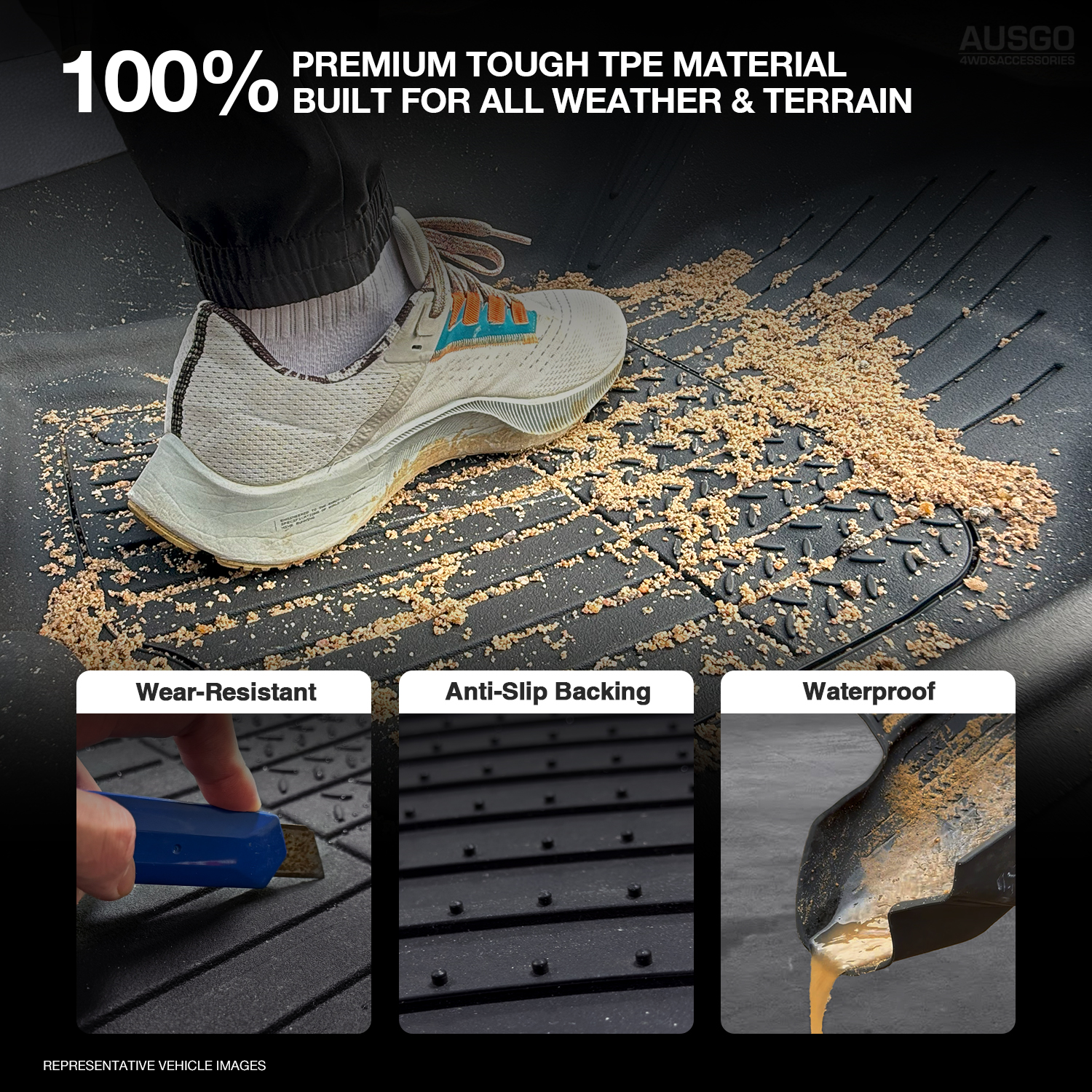 Premium 7D Injection Floor Mats for ISUZU MU-X MUX 2021-2023 | Custom Fit All-Weather Car Mats | Perfect for Off-Roading, Camping & Family Adventures