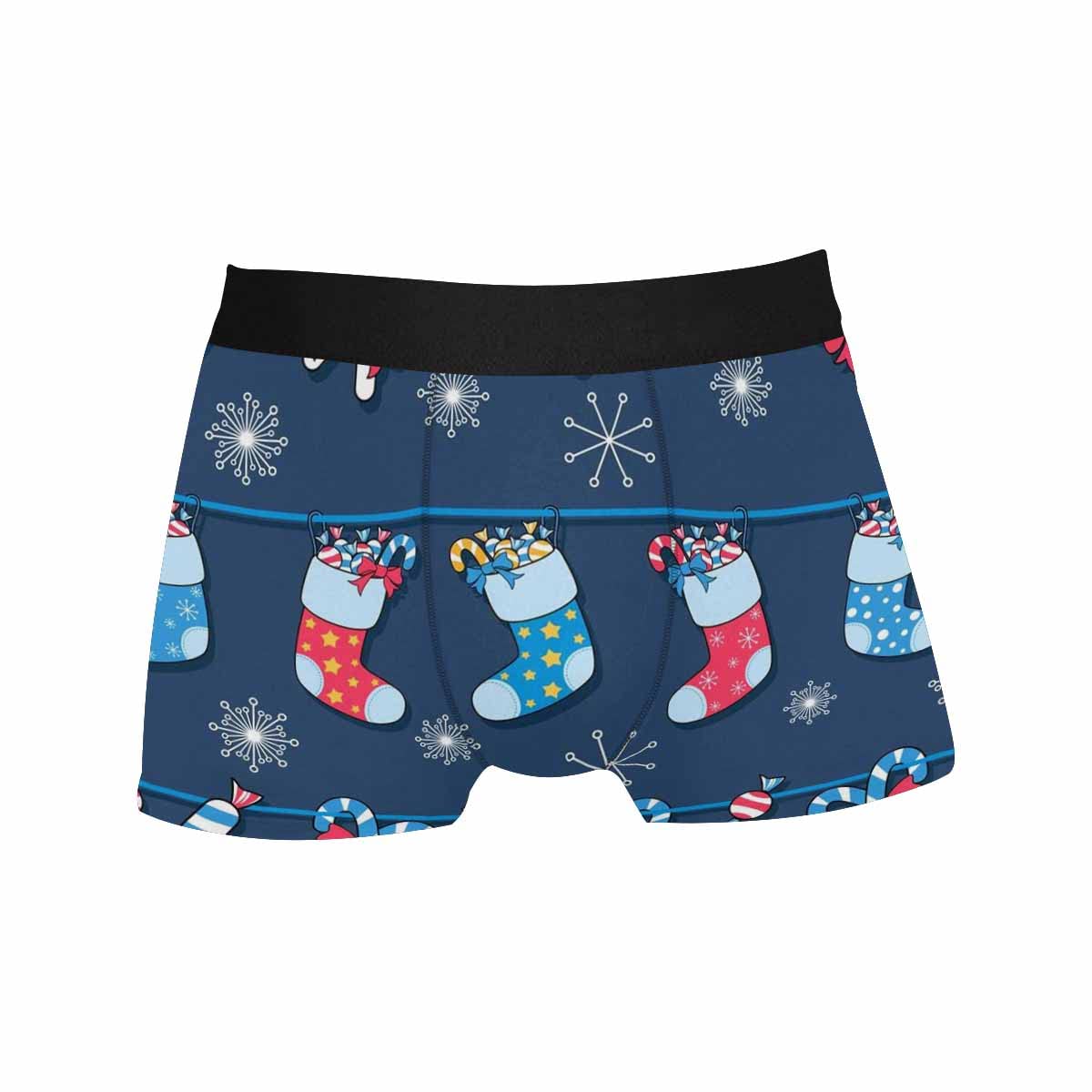 InterestPrint Men's Classic Fit Boxer Briefs - Comfortable & Breathable Underwear with Chalkboard Doodle Design - Perfect for Everyday Wear, Workout & Lounge