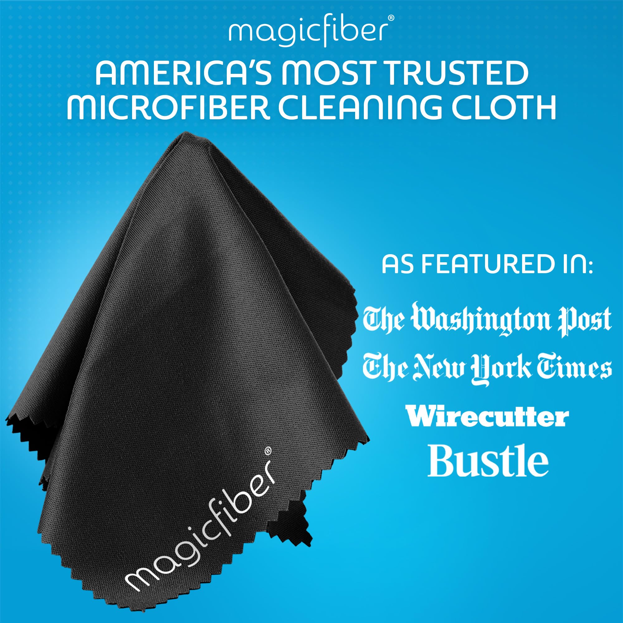 MagicFiber Glasses Cleaner Kit - (2) Eyeglass Cleaner Sprays + (2) Microfiber Cleaning Cloths - Perfect for Glasses, Lenses, Cameras, Screens, Sunglasses, Phones, Electronics, Computers, VR Headsets & TVs - Ideal for Home, Office, Travel & Outdoor Use