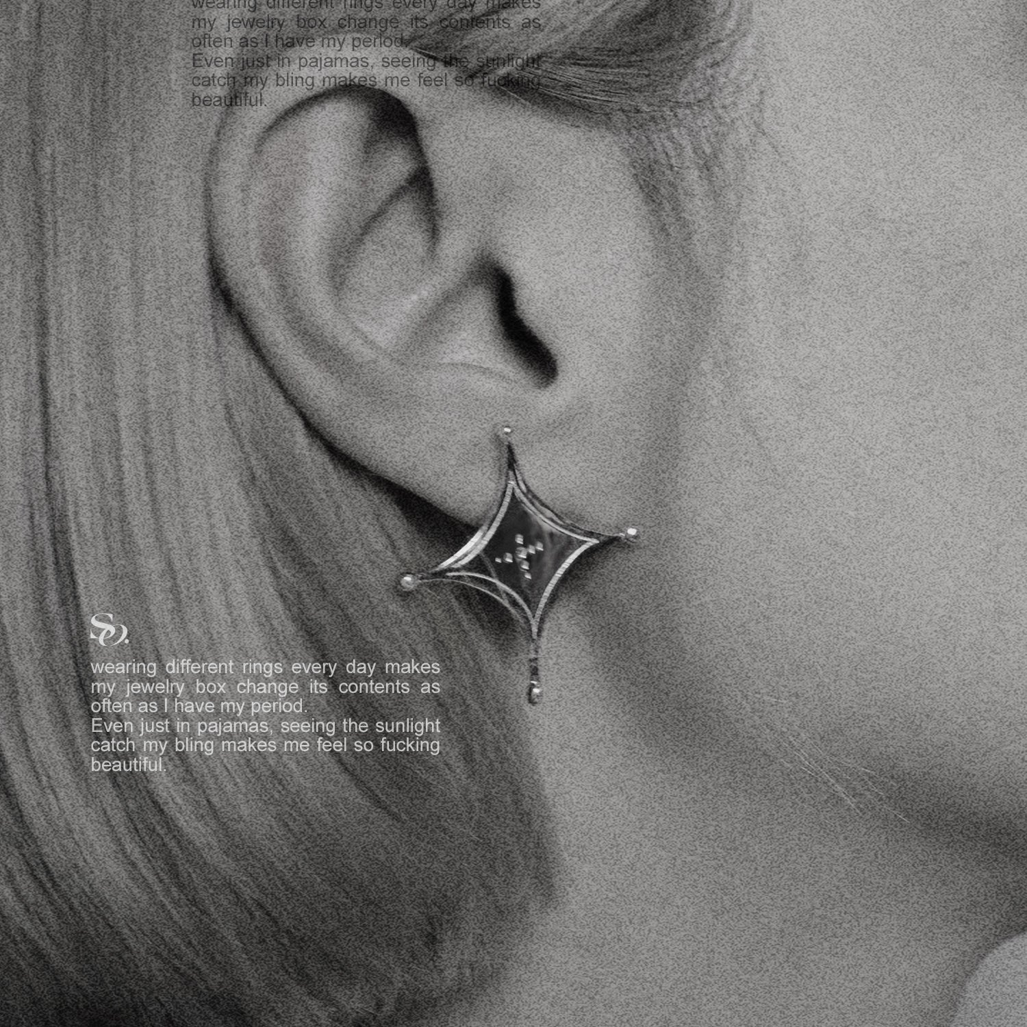 Vintage Star Shaped Pure Silver Earrings for Women - Hypoallergenic & Dainty Jewelry - Perfect for Parties, Gifts & Everyday Wear