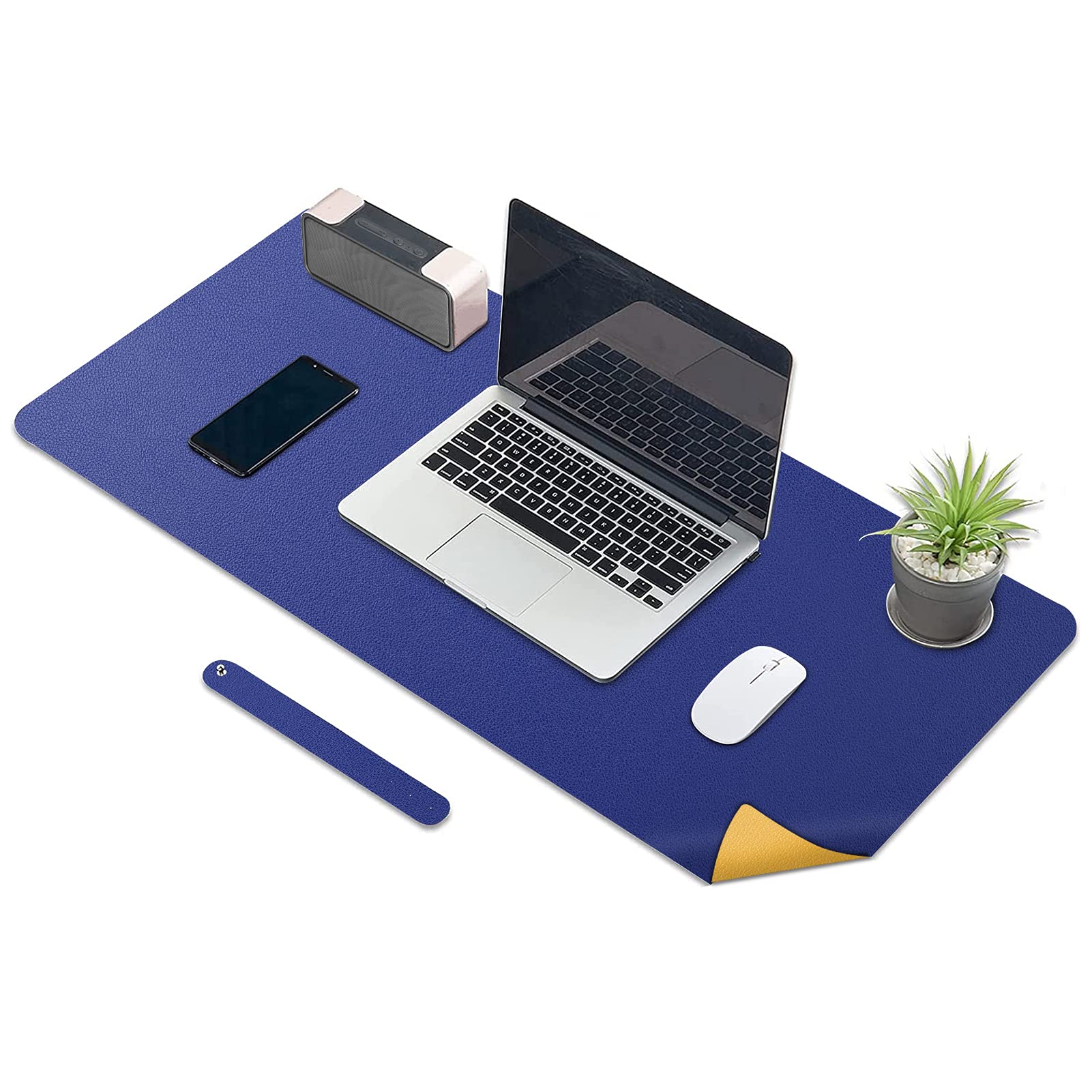 KINGFOM Large Waterproof PU Leather Desk Pad Protector - 35.4