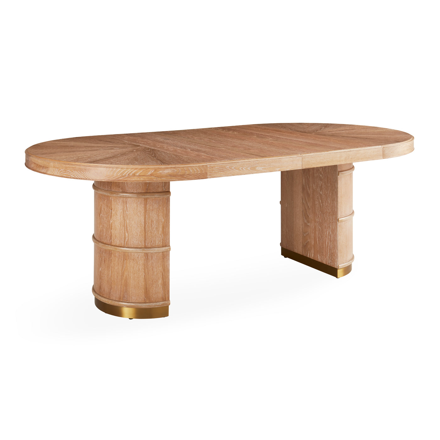 Modern Brussels Dining Table - Solid Wood Round Kitchen Table for 4-6 People - Perfect for Family Dinners, Entertaining Guests & Small Space Dining Rooms