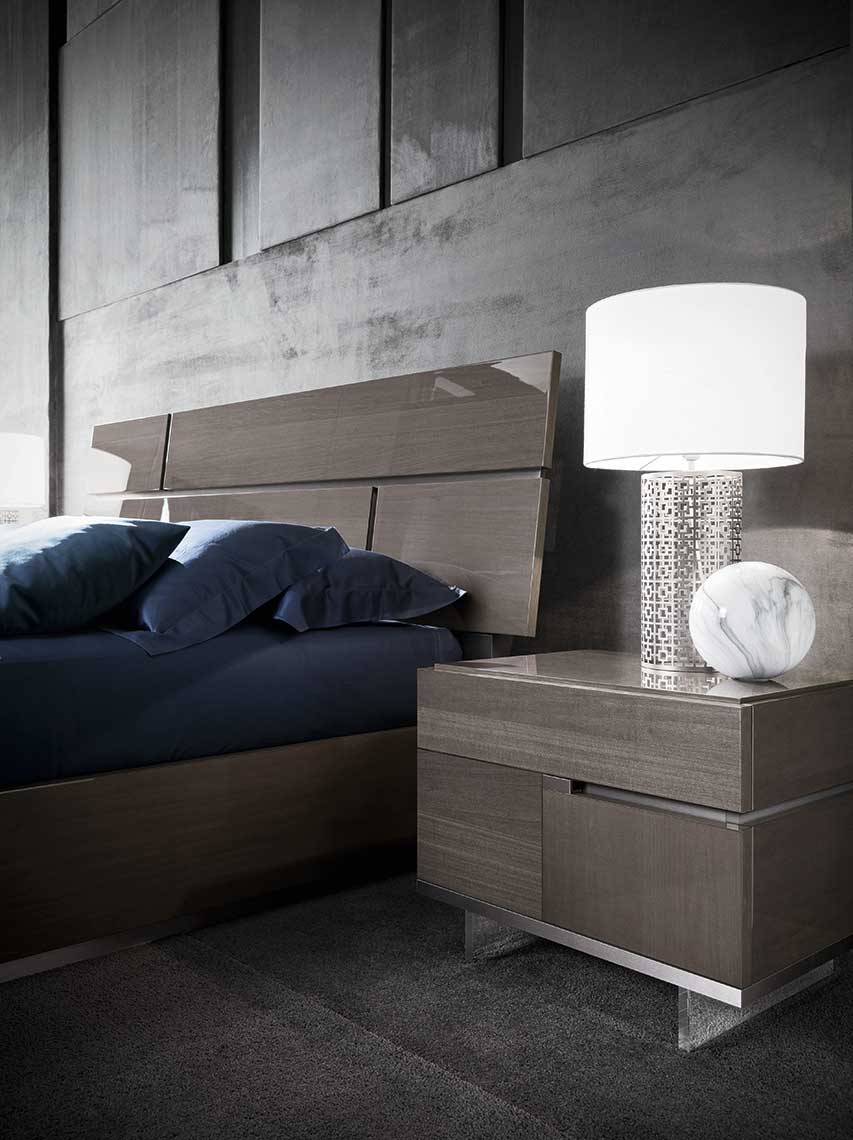 ALF ATHENA BEDROOM COLLECTION - Modern Luxury Bedroom Furniture Set with Nightstand & Dresser - Perfect for Master Bedroom, Guest Room & Apartment Decor