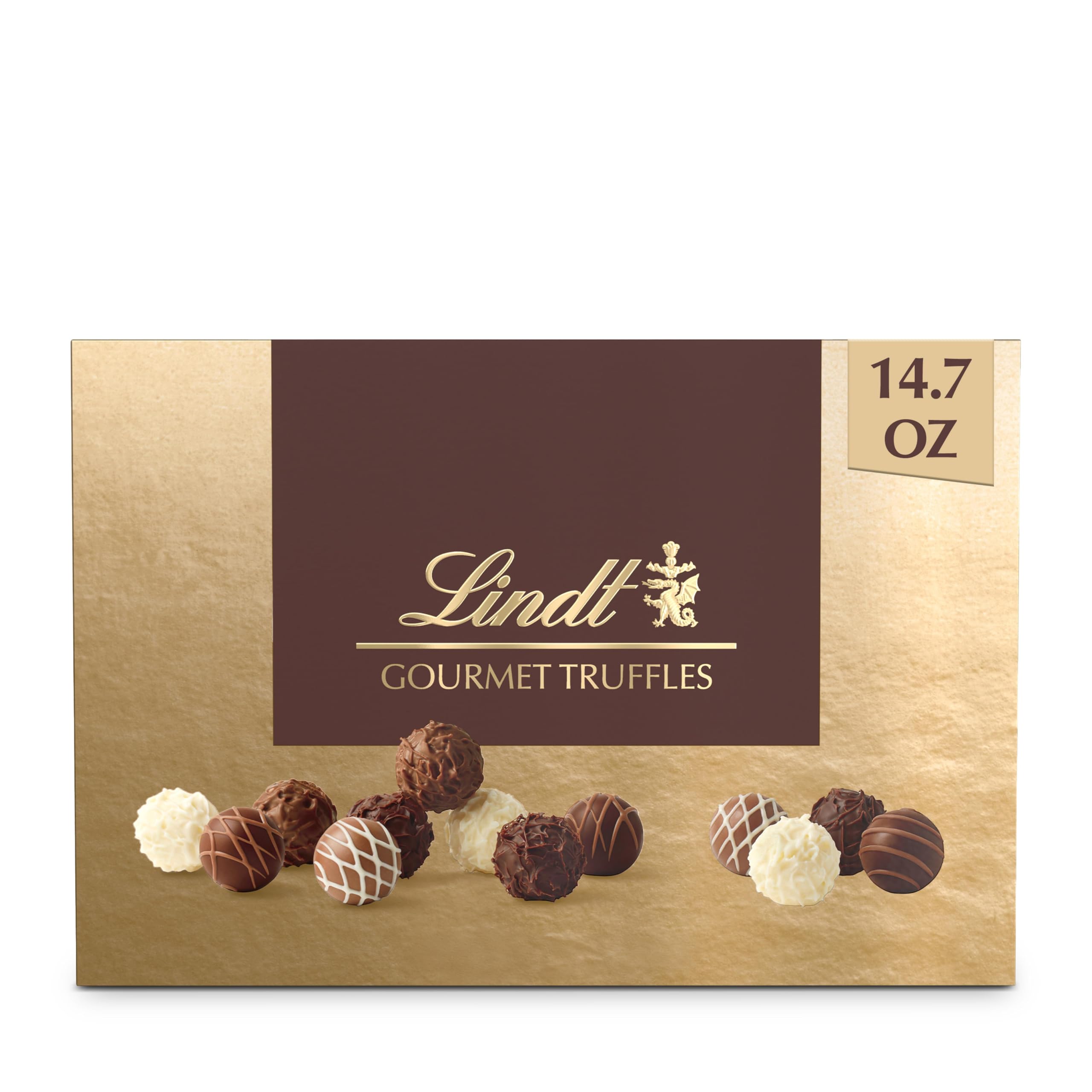 Lindt Gourmet Chocolate Truffles Gift Box - 26 Count (14.7 oz) Premium Easter Chocolate Candy for Gifting & Celebrations - Perfect for Easter Baskets, Holiday Treats & Special Occasions