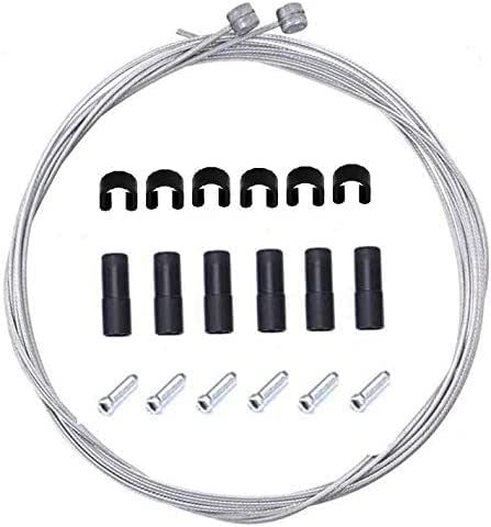 BlueSunshine Bike Brake Cable and Housing Set - 5mm Brake Cable Replacement Kit for Bicycles (Pink) | Durable & Smooth Braking for Road Bikes, Mountain Bikes & Commuter Bikes