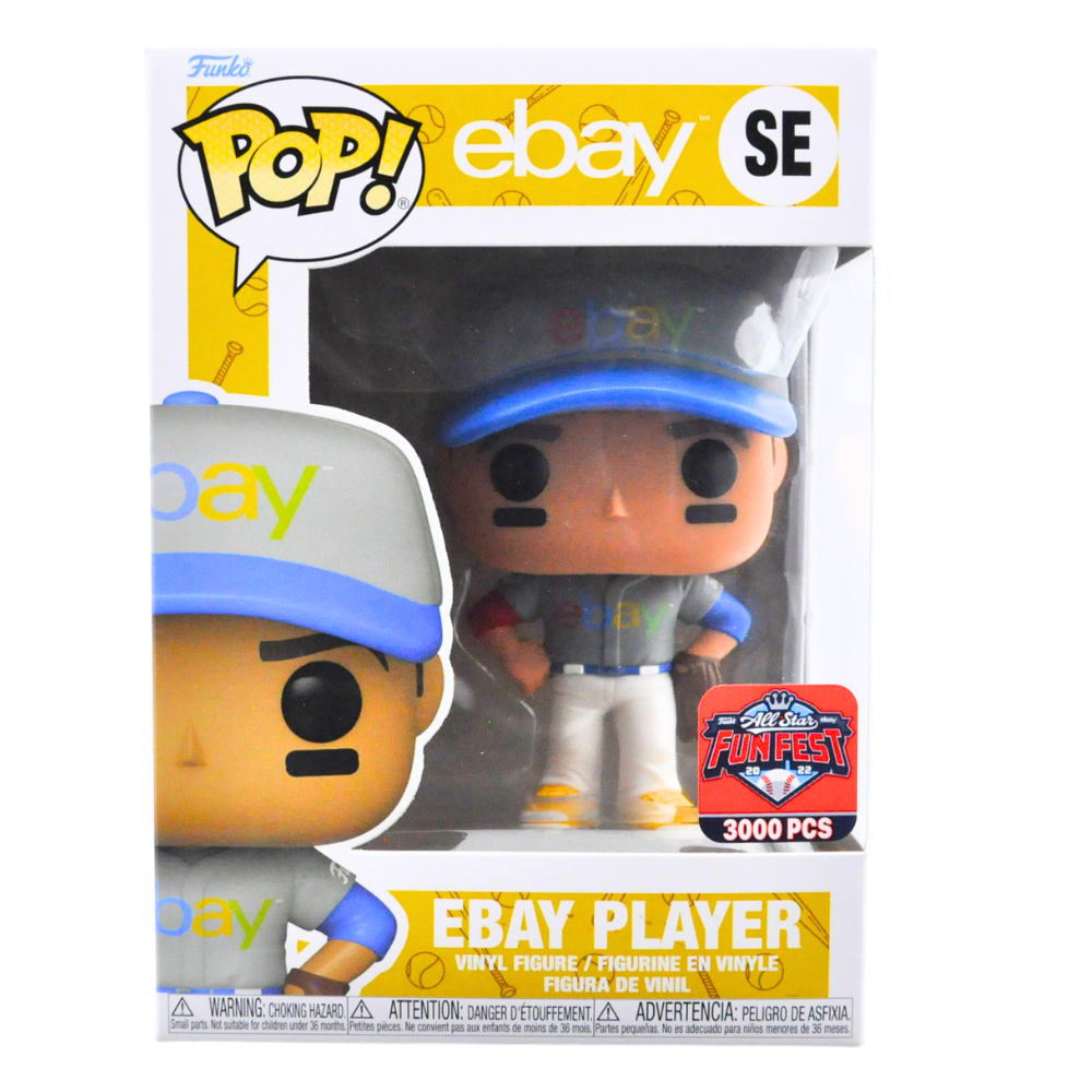 Funko Pop! eBay Player (Baseball) SE - 2022 Fun Fest Exclusive Limited Edition of 3000 - Collectible Vinyl Figure for Baseball Fans & Pop Culture Collectors - Perfect for Display, Gifts & Home Decor