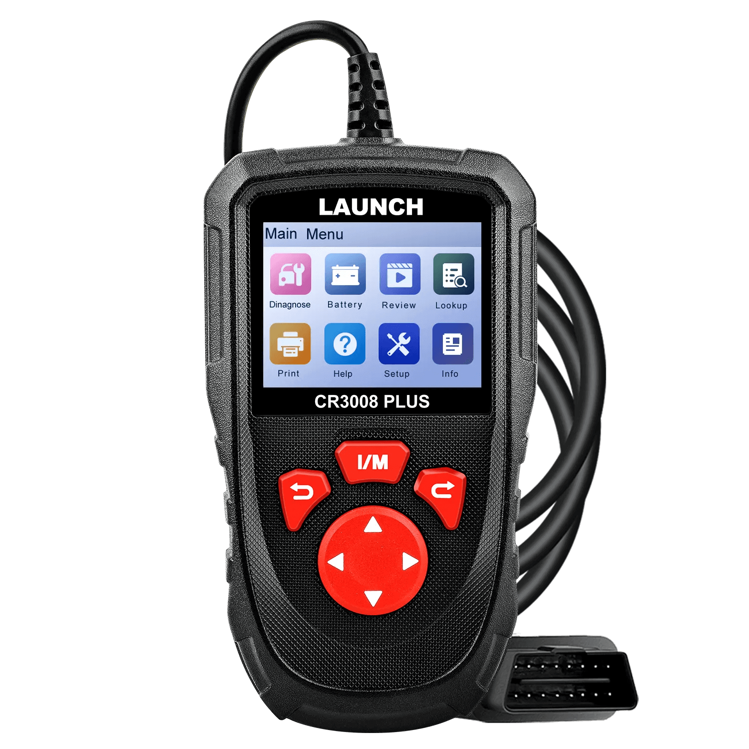 LAUNCH Creader 3008 PLUS OBD2 Scanner - Professional Car Diagnostic Tool for Engine Fault Codes, ABS, SRS, Oil Reset | Compatible with Most US Vehicles | Perfect for Mechanics & DIY Car Maintenance
